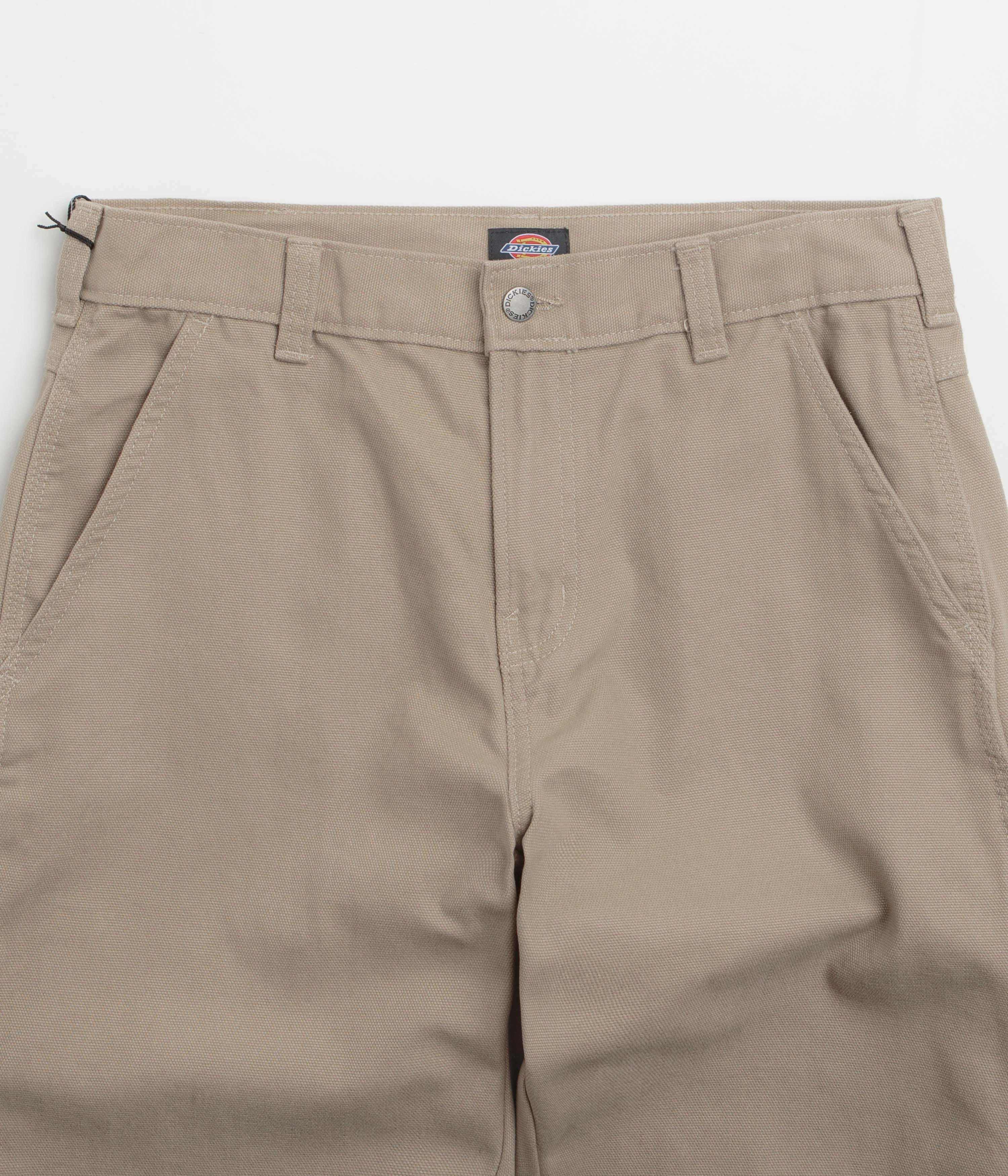 Erasable Logo Patch Dickies Carpenter Canvas Pants - Desert Sand