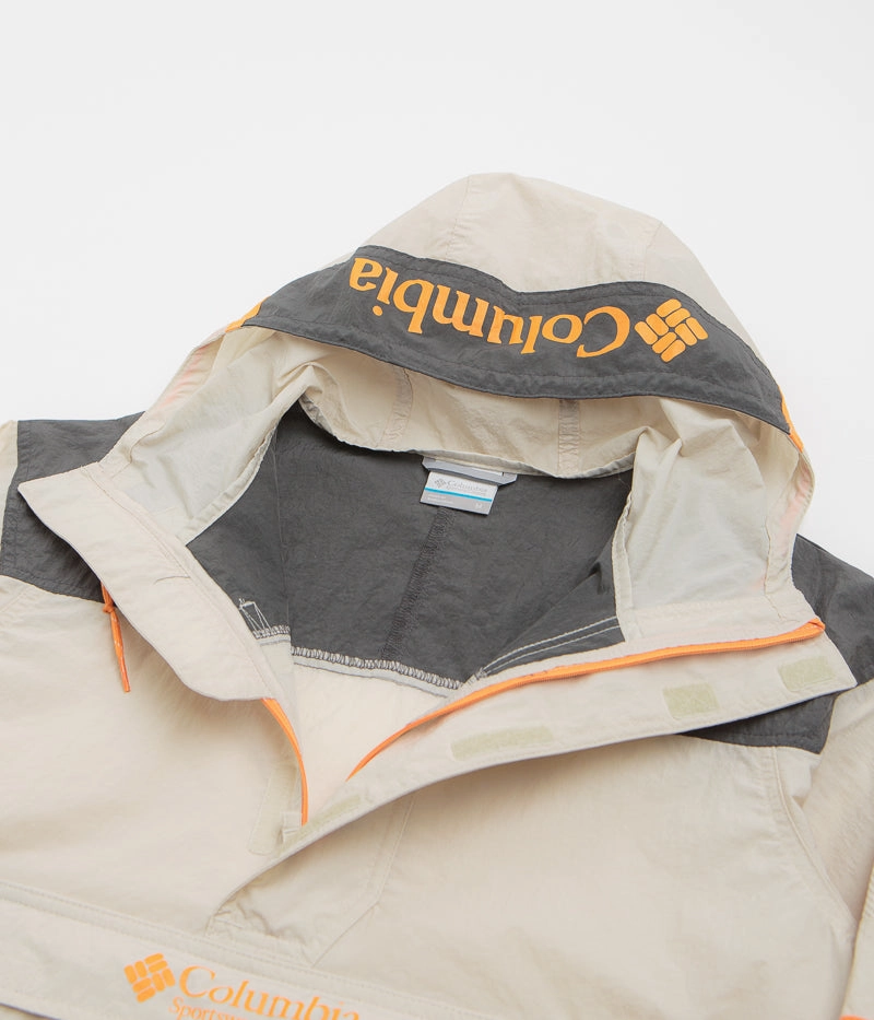 Modern Fit Columbia Challenger Windbreaker Anorak - Dark Stone / Shark