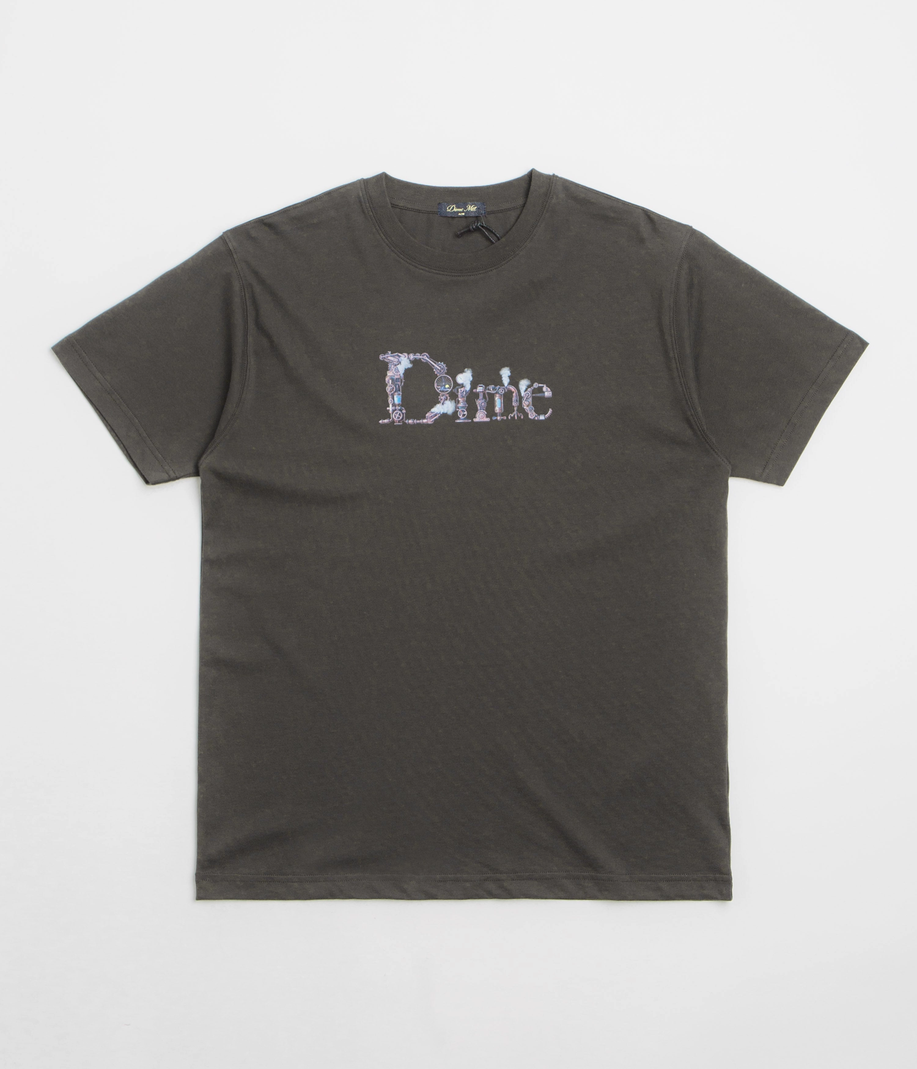 Recycled Material Summer Wardrobe Dime Classic Steampunk T-Shirt - Vintage Black