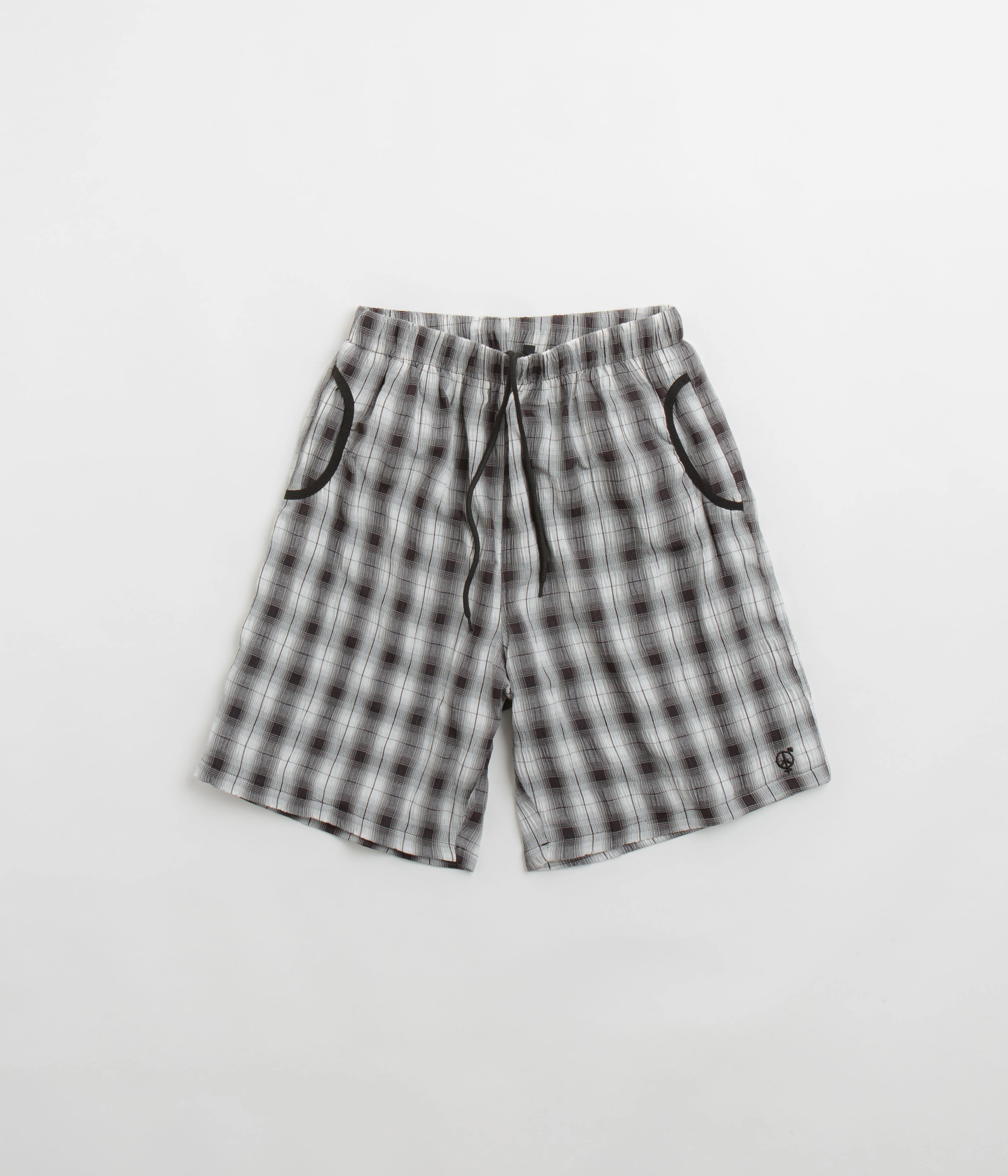 Sexhippies Seersucker Plaid Shorts - Black / White Cozy Style Exclusive item