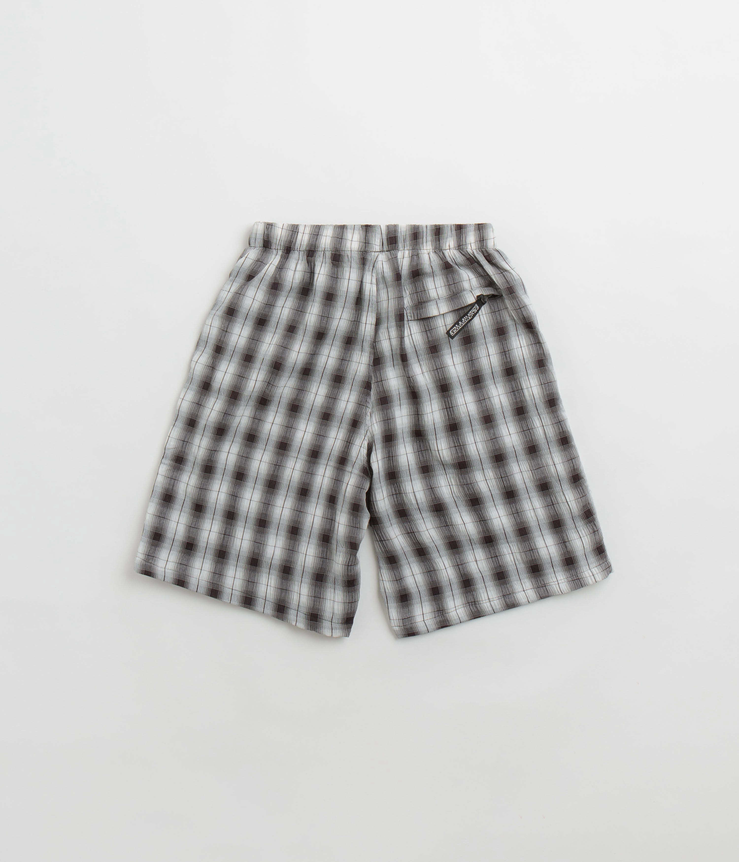 Sexhippies Seersucker Plaid Shorts - Black / White Weekend Outfit Playful Look