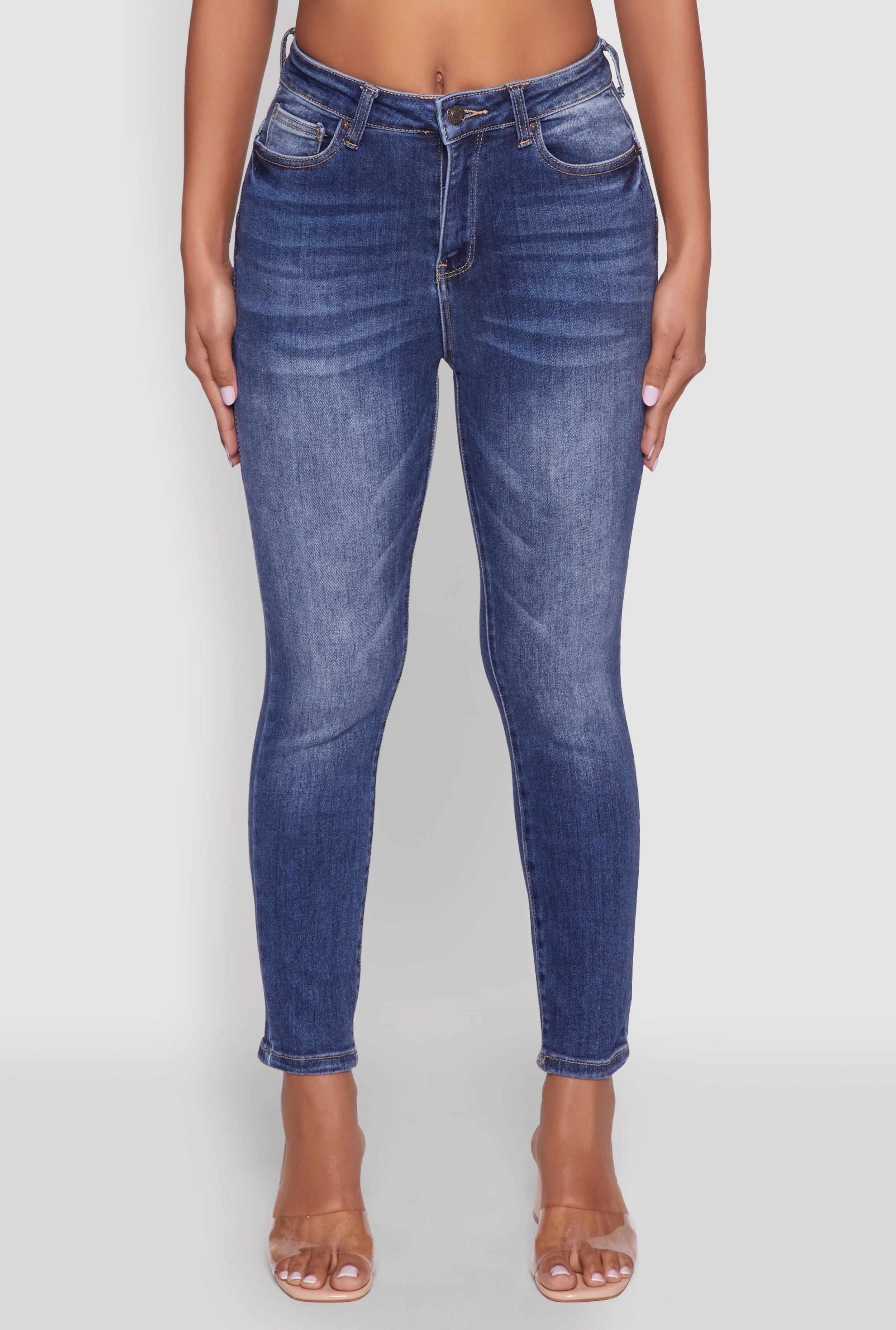 WAX Whiskered Cropped Skinny Jeans Eco Friendly Night Out Trend Neutral