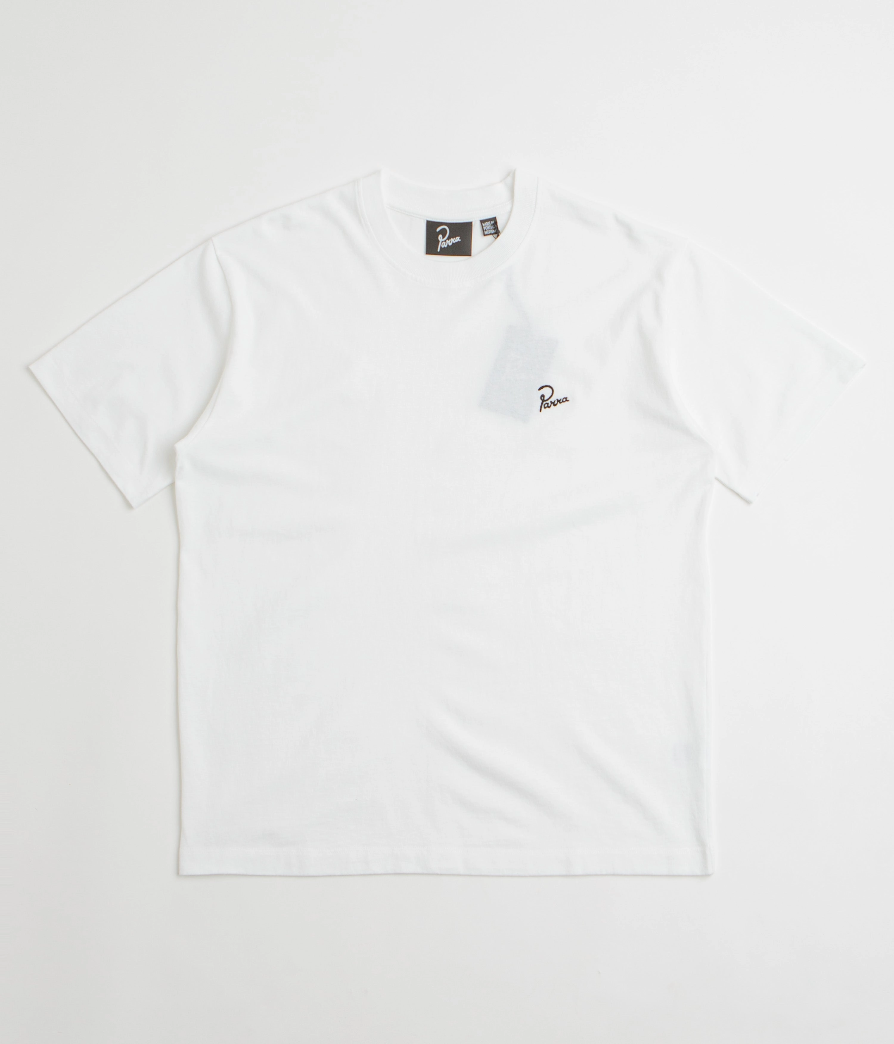 by Parra Signature T-Shirt - White Outdoor Ready Smooth Look