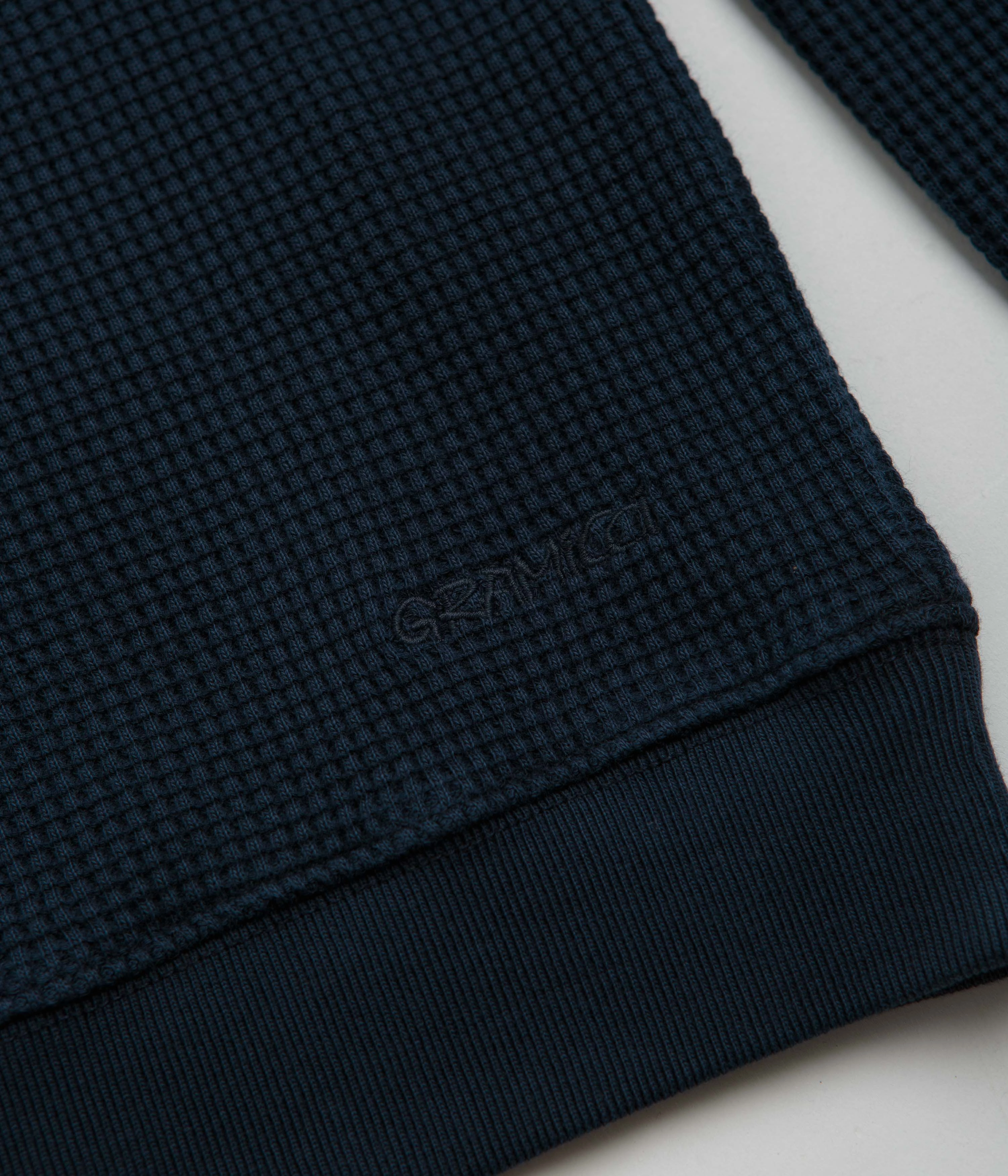 Gramicci Waffle Crewneck Sweatshirt - Twilight Breathable mesh lining