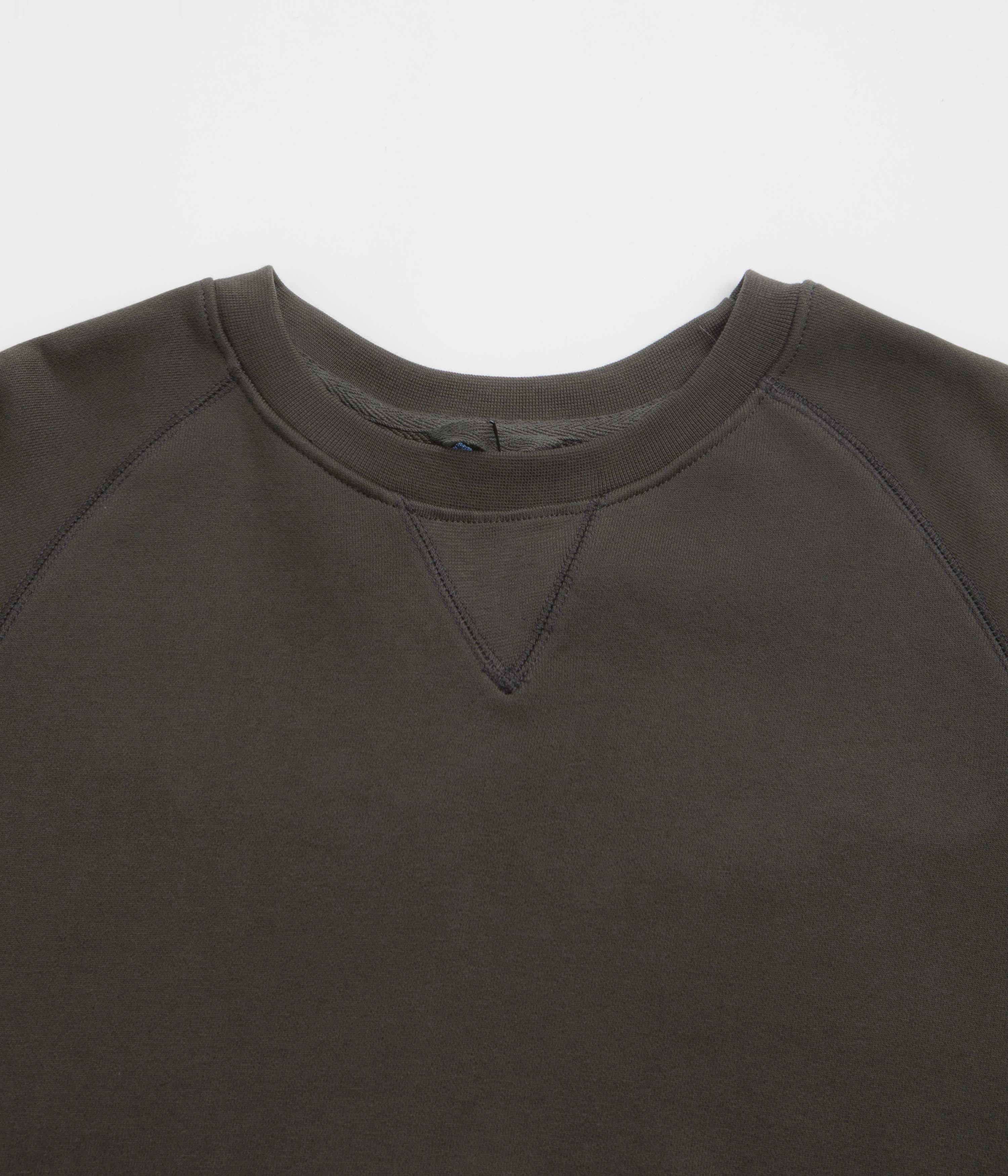 Layering Essential Uskees 7005 Crewneck Sweatshirt - Faded Black