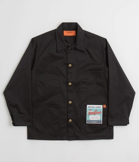 Autumn Ready Universal Overall Classic Coverall Jacket - Black