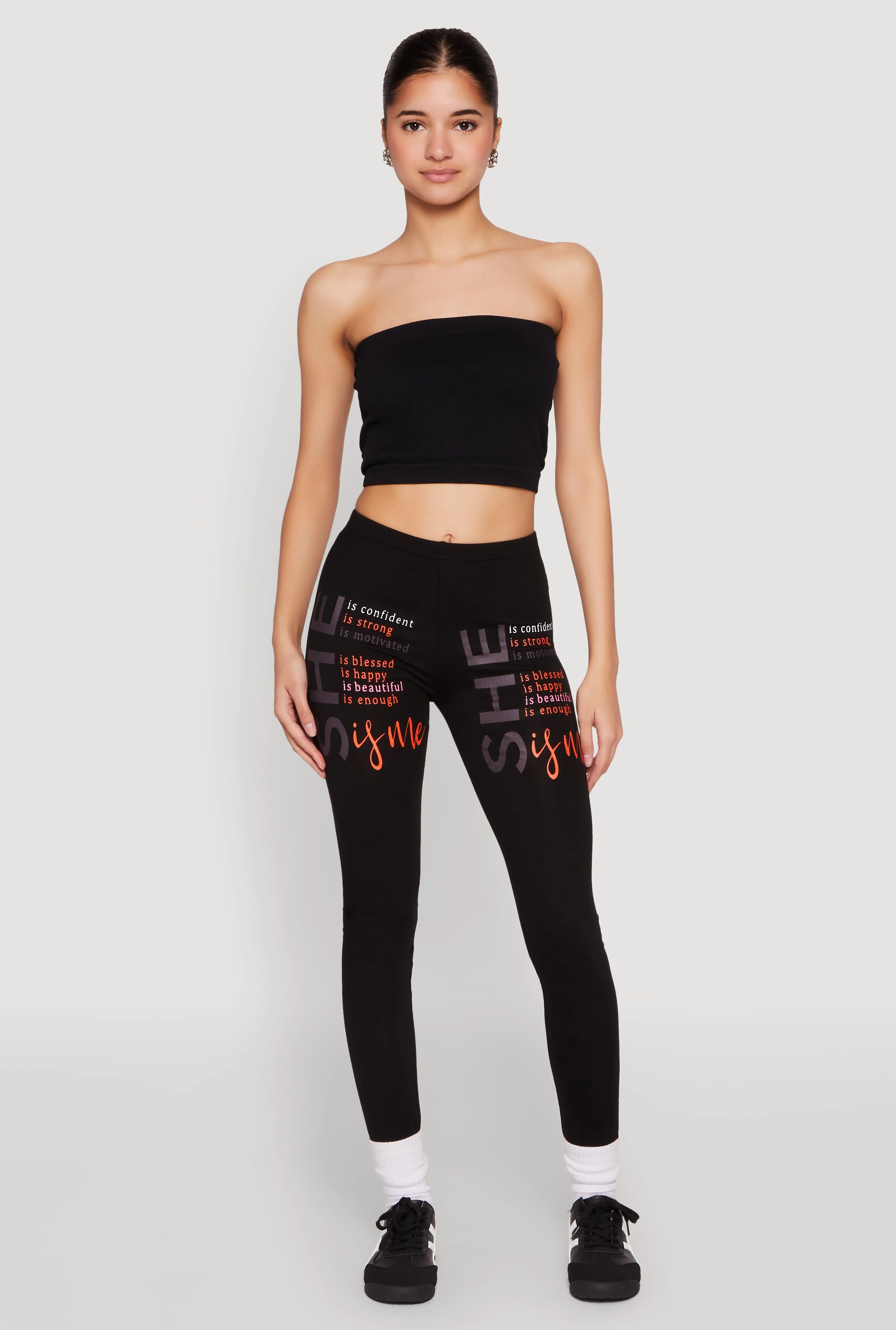 Ultra Durable She Is Me Graphic Leggings