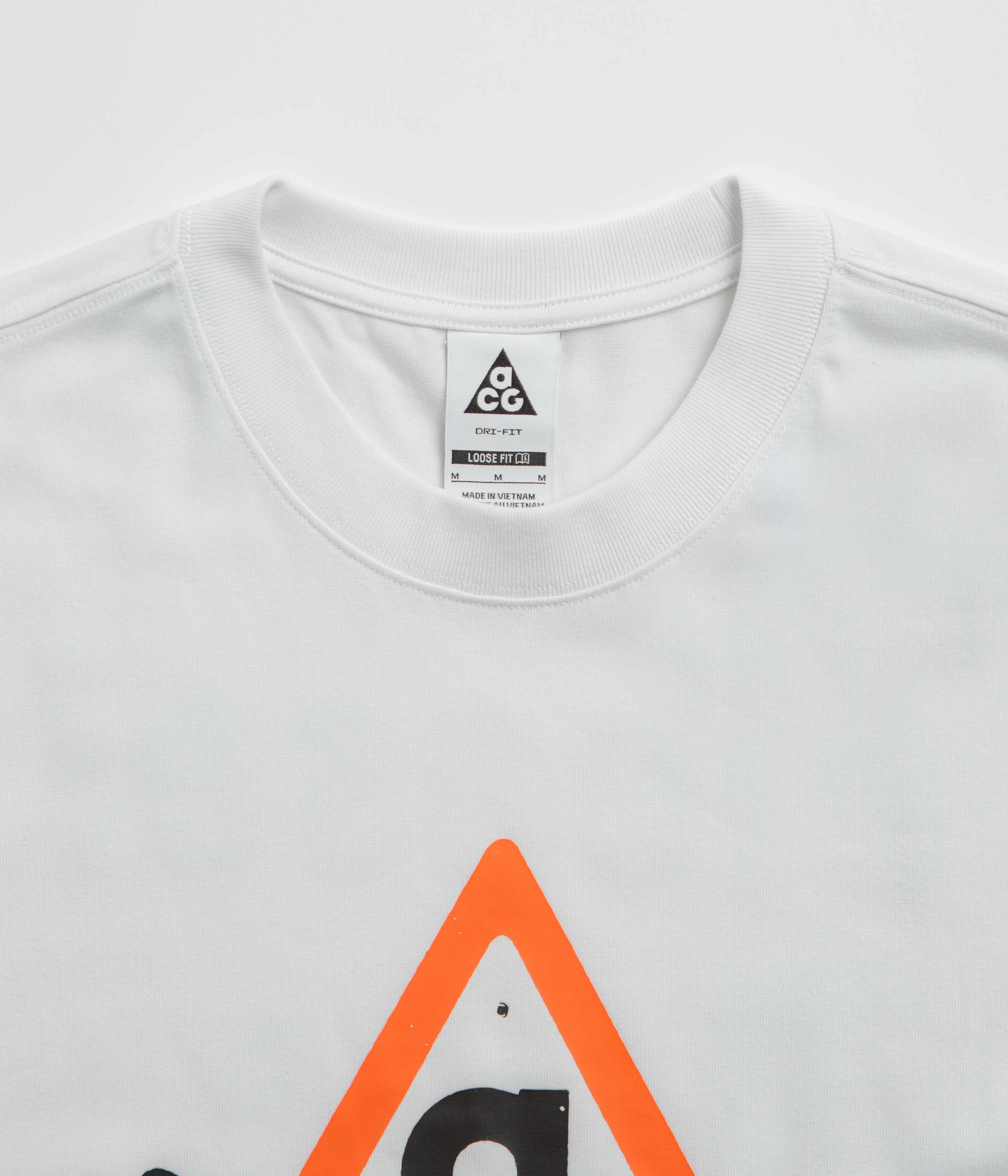 Nike ACG Dog Sled T-Shirt - Summit White Layered Shoulder Design Multi Panel Design