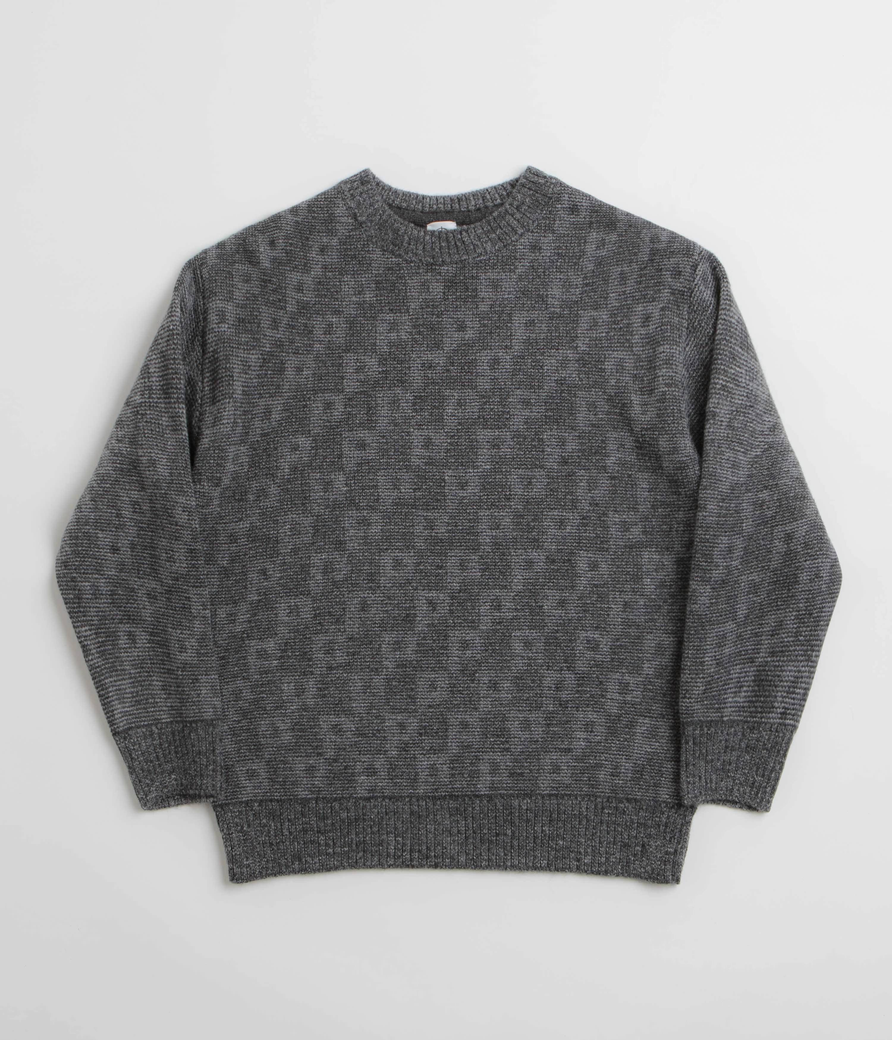 Casual Layer elegant design Polar P Pattern George Sweatshirt - Grey