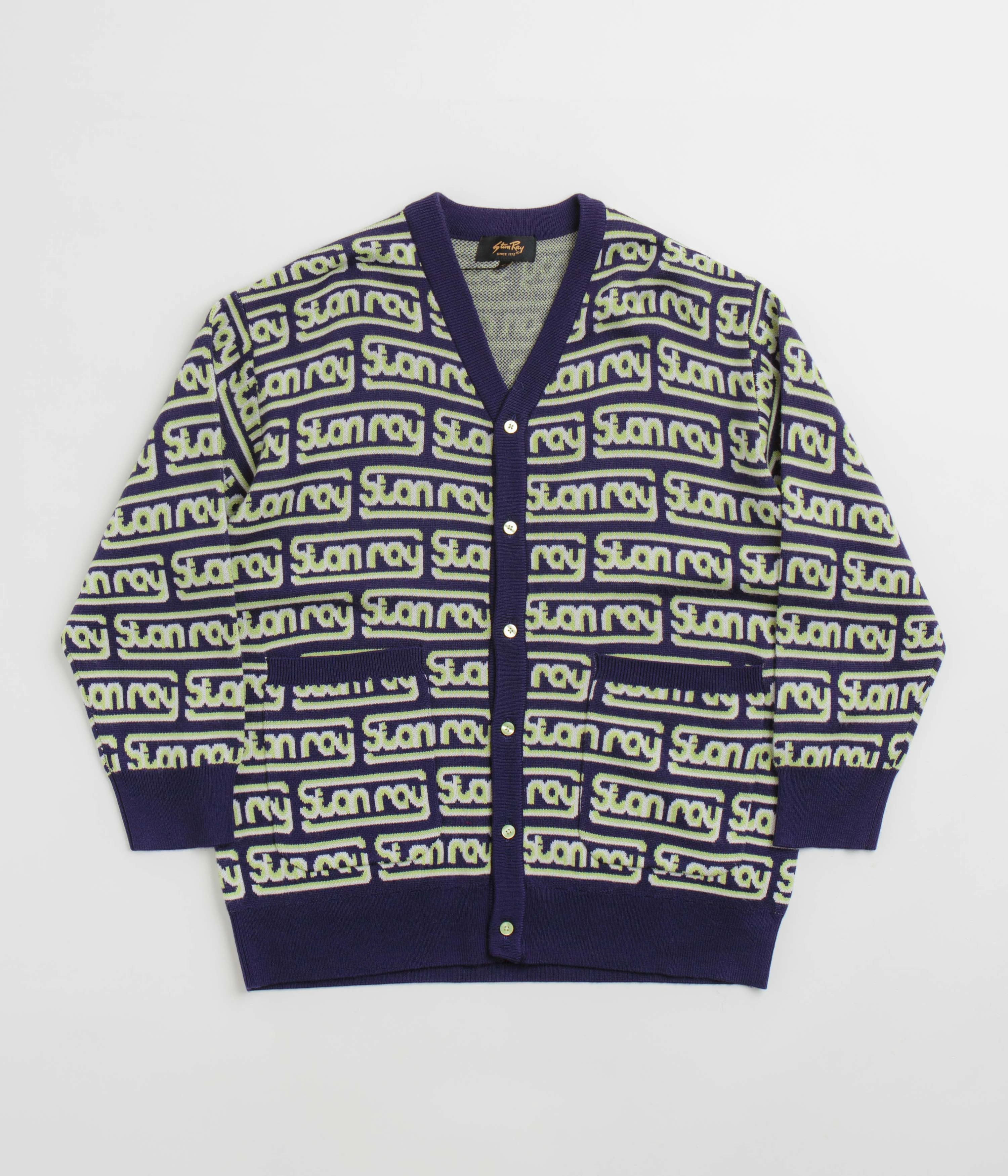 Light Reflective Trim Chic Style Stan Ray Knitted Cardigan - Moto Repeat