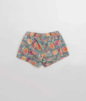 TearResistantBuild Glide On Mobility Cut Patagonia Womens Barely Baggies 2.5" Shorts - Flourish: Abundant Blue