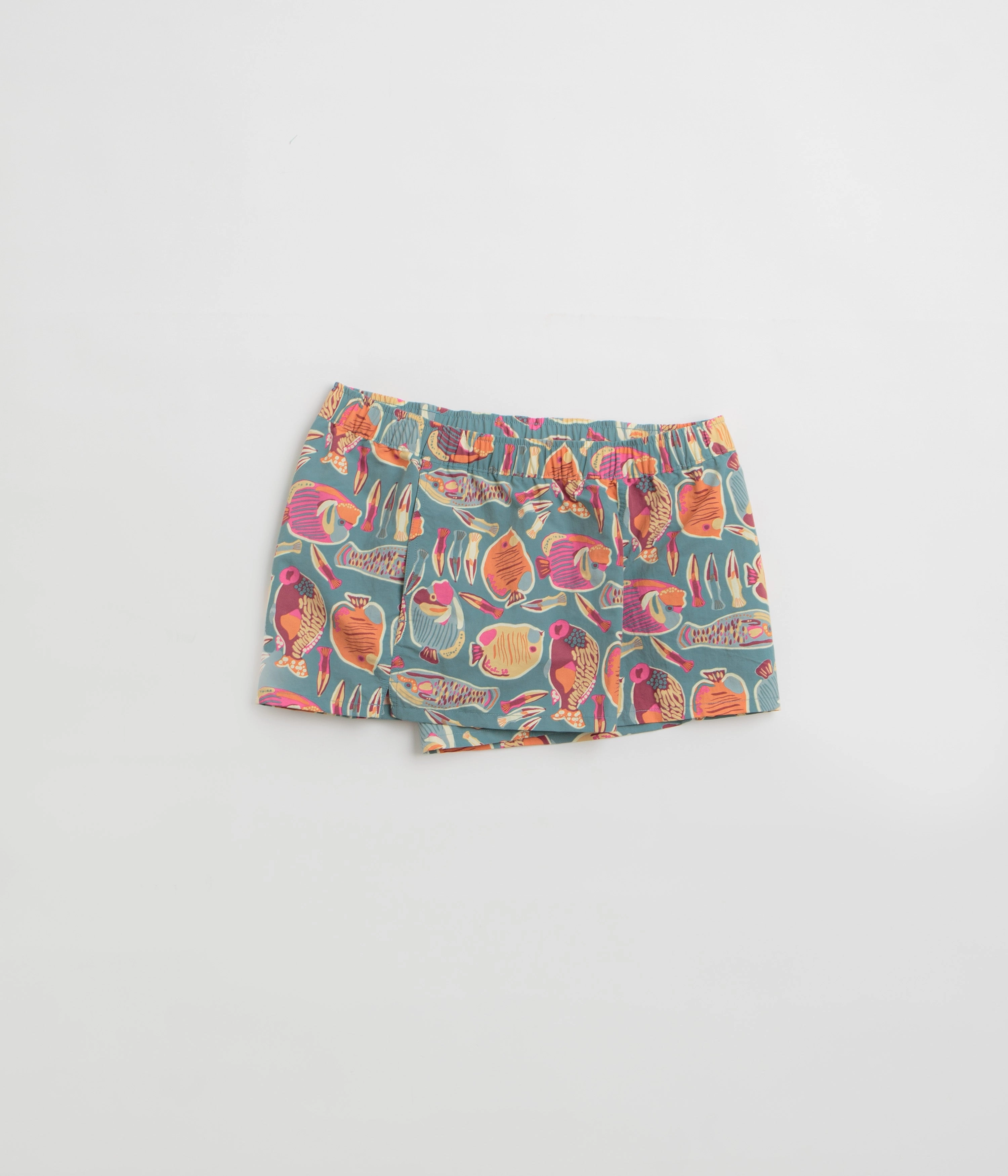 Tactical Attachment Loops Patagonia Womens Barely Baggies 2.5" Shorts - Flourish: Abundant Blue
