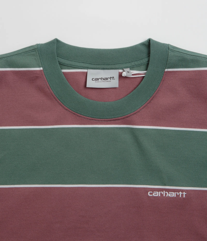 Carhartt Quinby T-Shirt - Quinby Stripe / Silver Pine All-day Comfort
