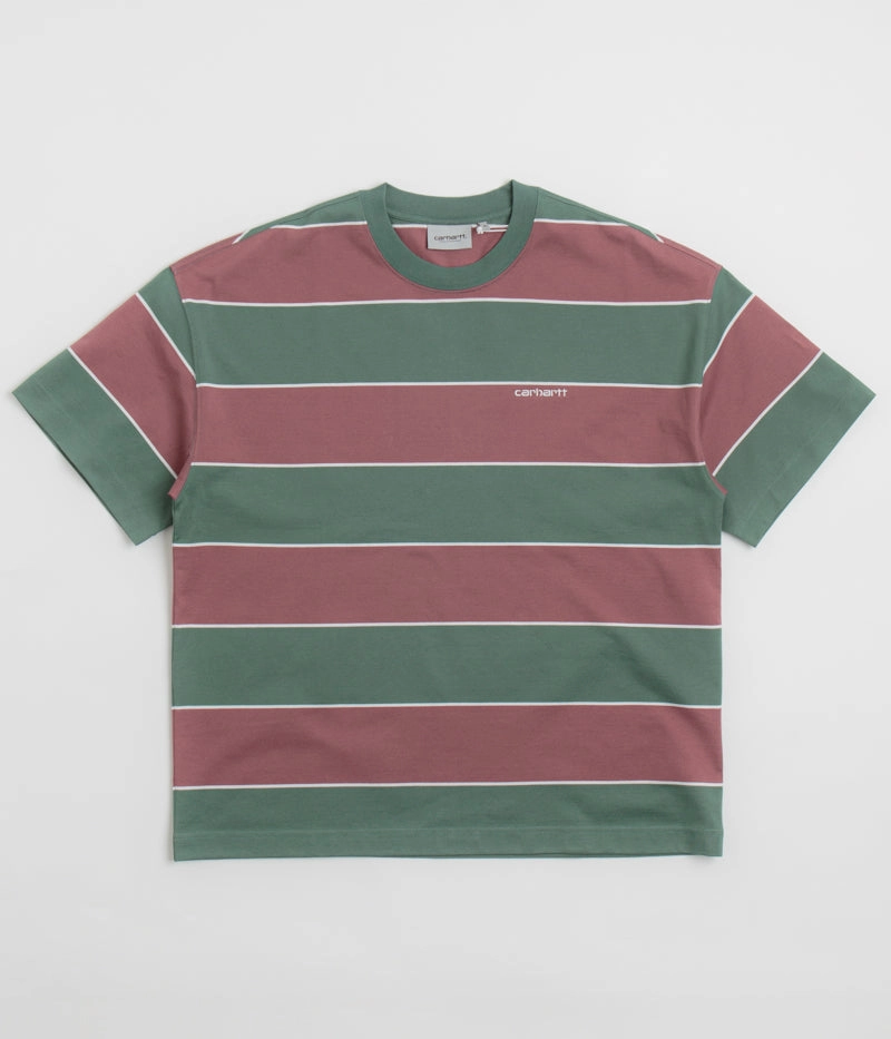 Easy to Style Carhartt Quinby T-Shirt - Quinby Stripe / Silver Pine