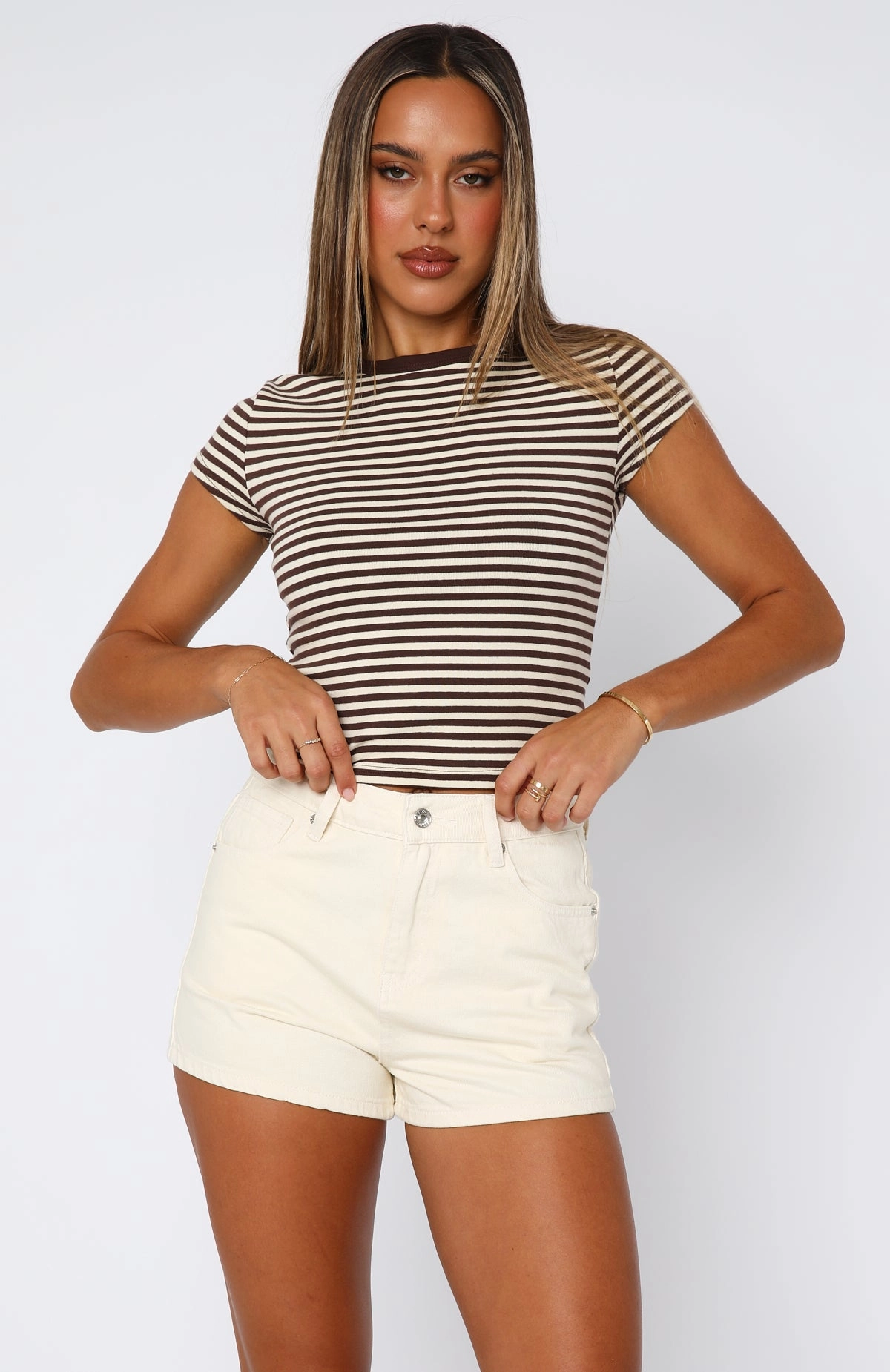 souvenir item Minimal Bulk Emerson Denim Shorts Cream