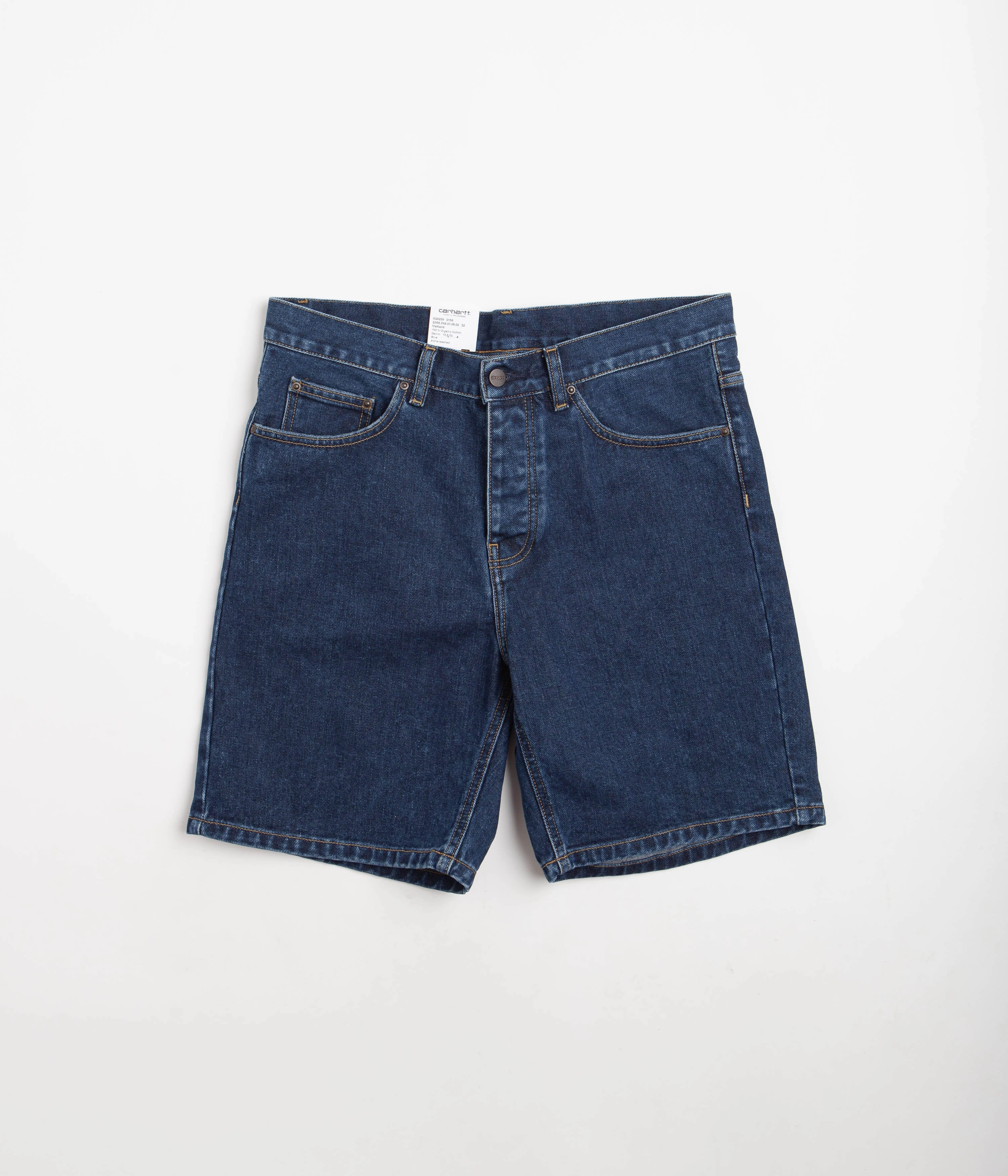 Carhartt Newel Shorts - Blue Stone Washed All Weather Fit formal shorts
