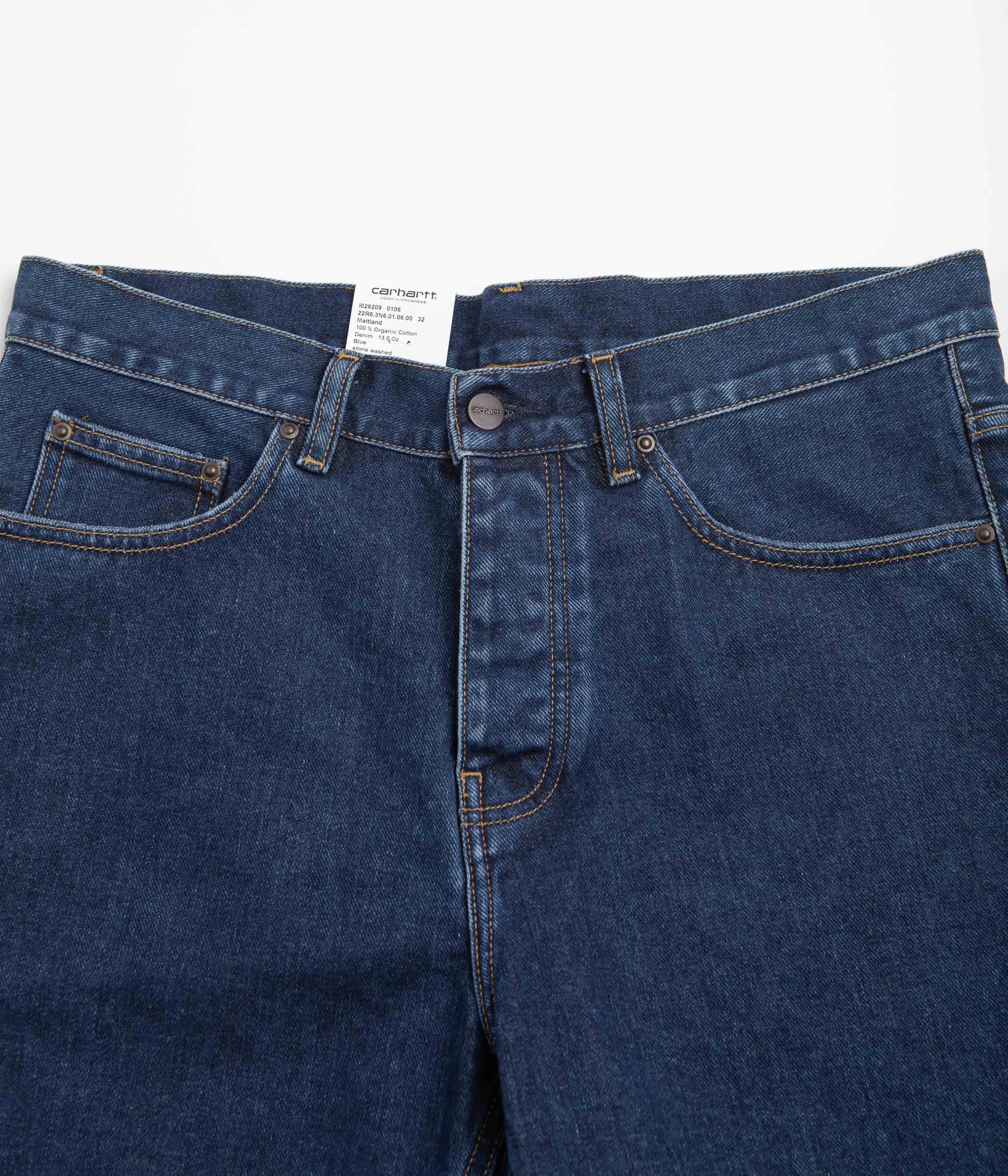 Carhartt Newel Shorts - Blue Stone Washed StretchWaistband