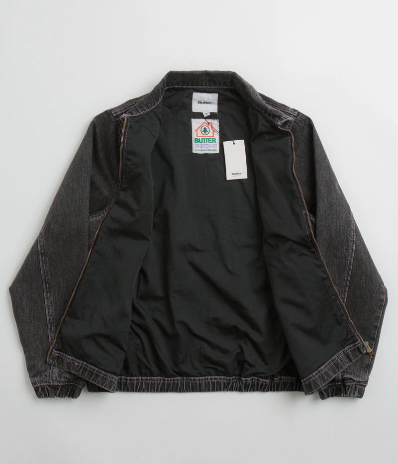 Abrasion Resistant Shell Flexible Armholes Butter Goods Device Denim Jacket - Washed Grey
