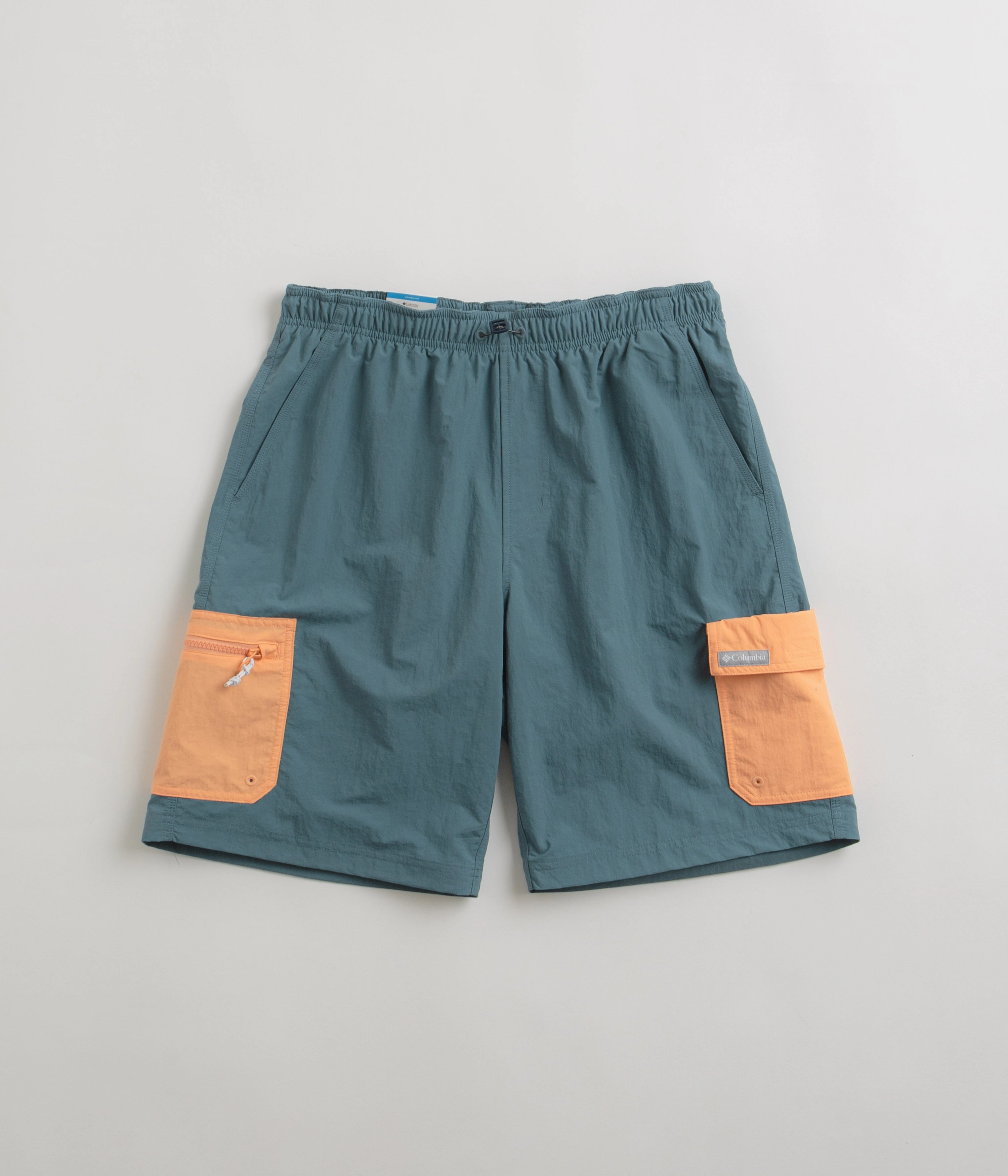 Lightweight Material Columbia Summerdry Brief 9" Shorts - Cloudburst / Apricot Fizz
