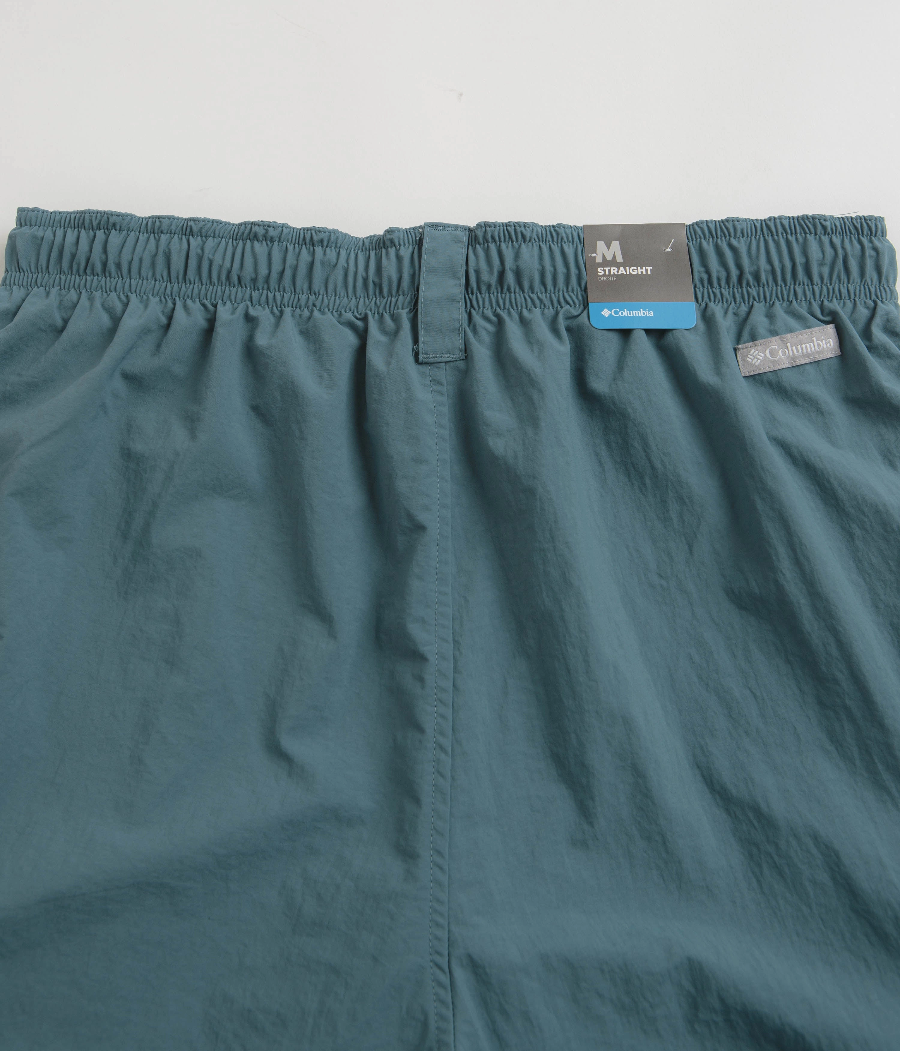 Columbia Summerdry Brief 9" Shorts - Cloudburst / Apricot Fizz Secure Zipper Closure