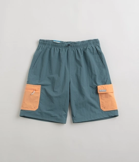 Lightweight Material Columbia Summerdry Brief 9" Shorts - Cloudburst / Apricot Fizz