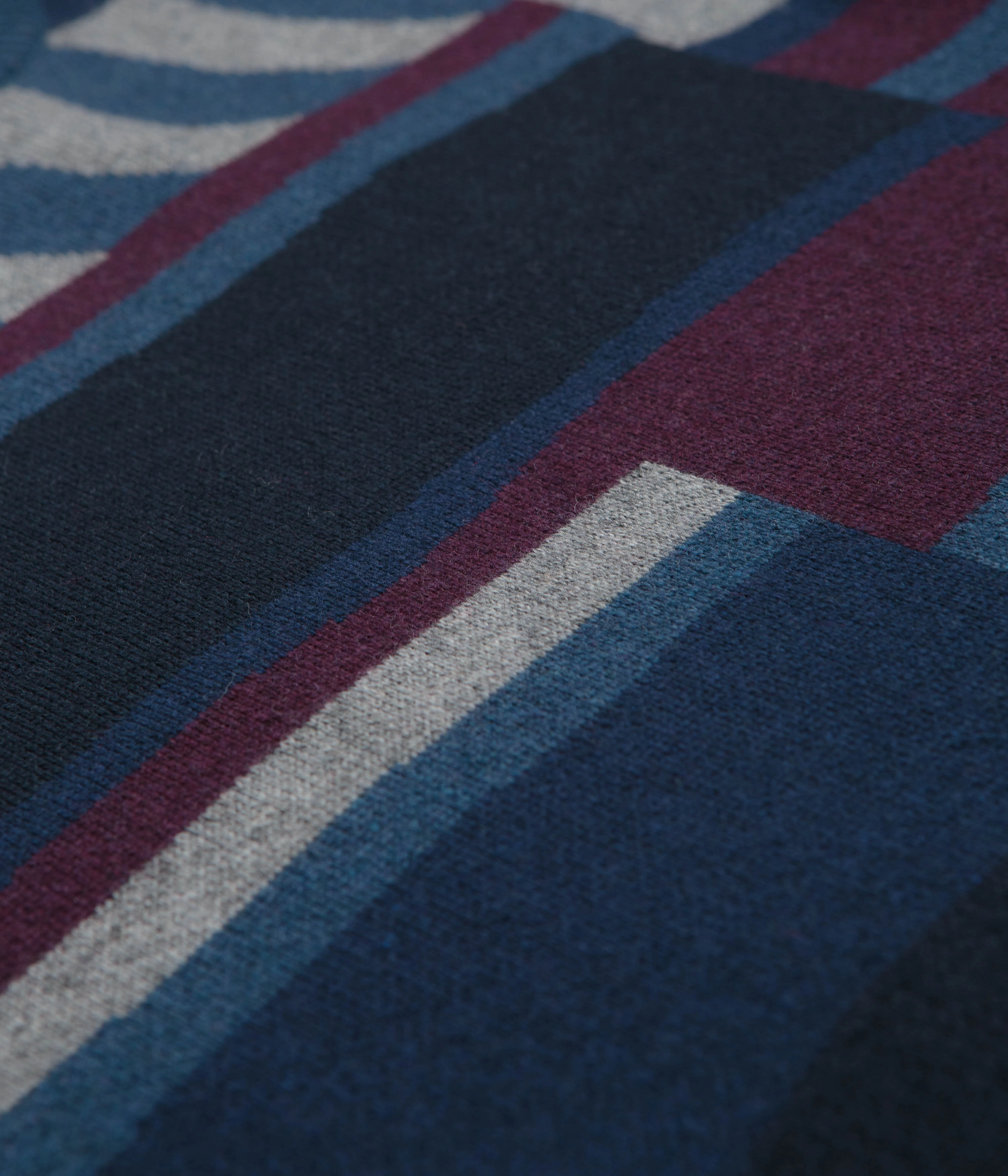 Luxury Comfort by Parra Patched Your Work Knitted Sweatshirt - Blue