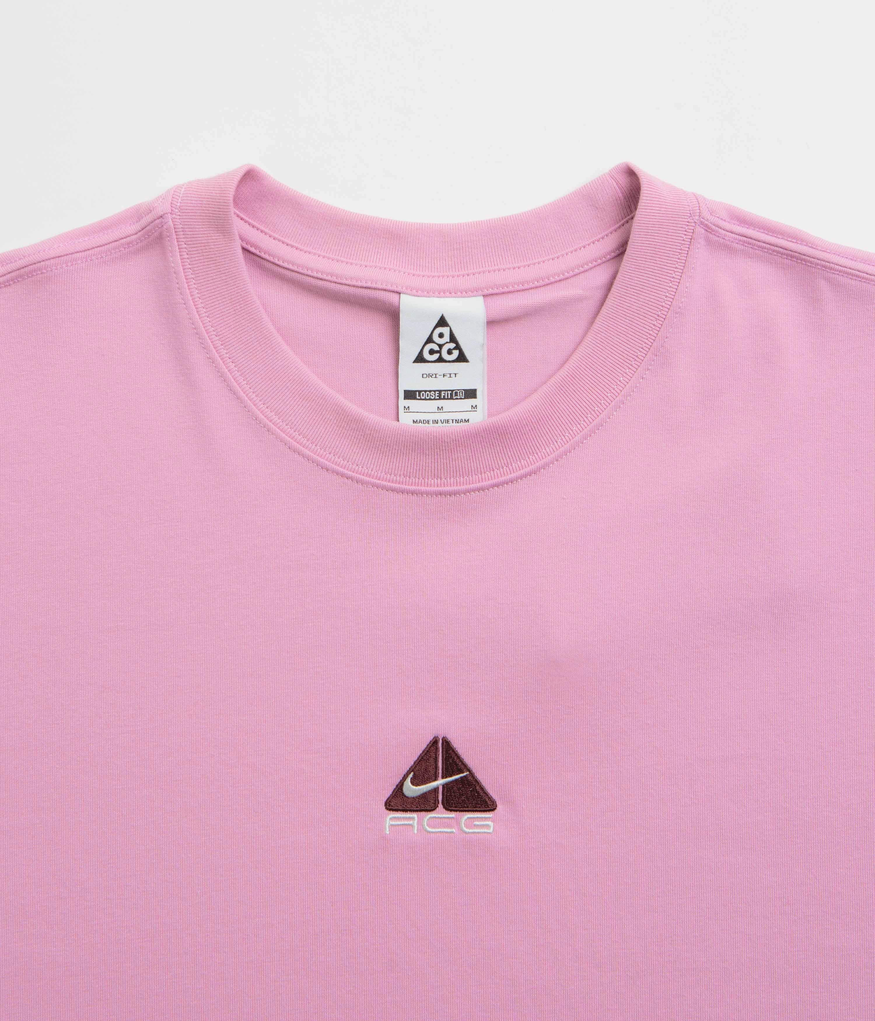 Nike ACG Lungs T-Shirt - Beyond Pink Machine washable Heather Texture Finish
