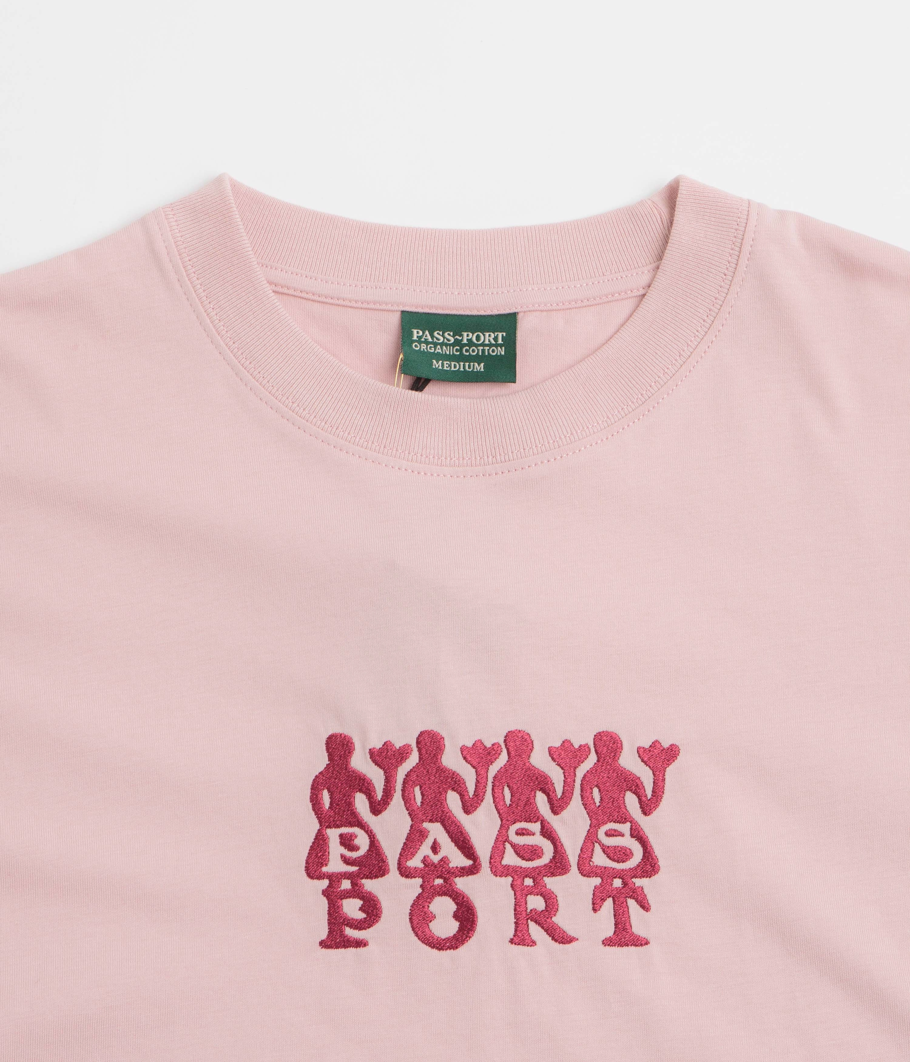 Pass Port 4 Flowers Organic T-Shirt - Dusty Pink Breathable Yarn Composition