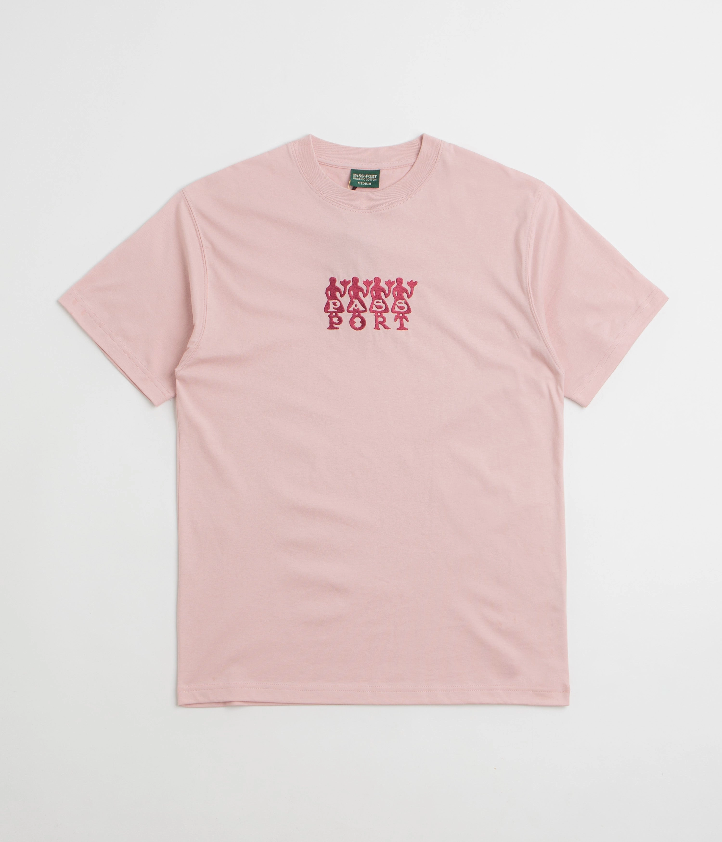 Soft Comfort Wear Pass Port 4 Flowers Organic T-Shirt - Dusty Pink