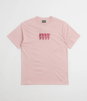 Soft Comfort Wear Pass Port 4 Flowers Organic T-Shirt - Dusty Pink