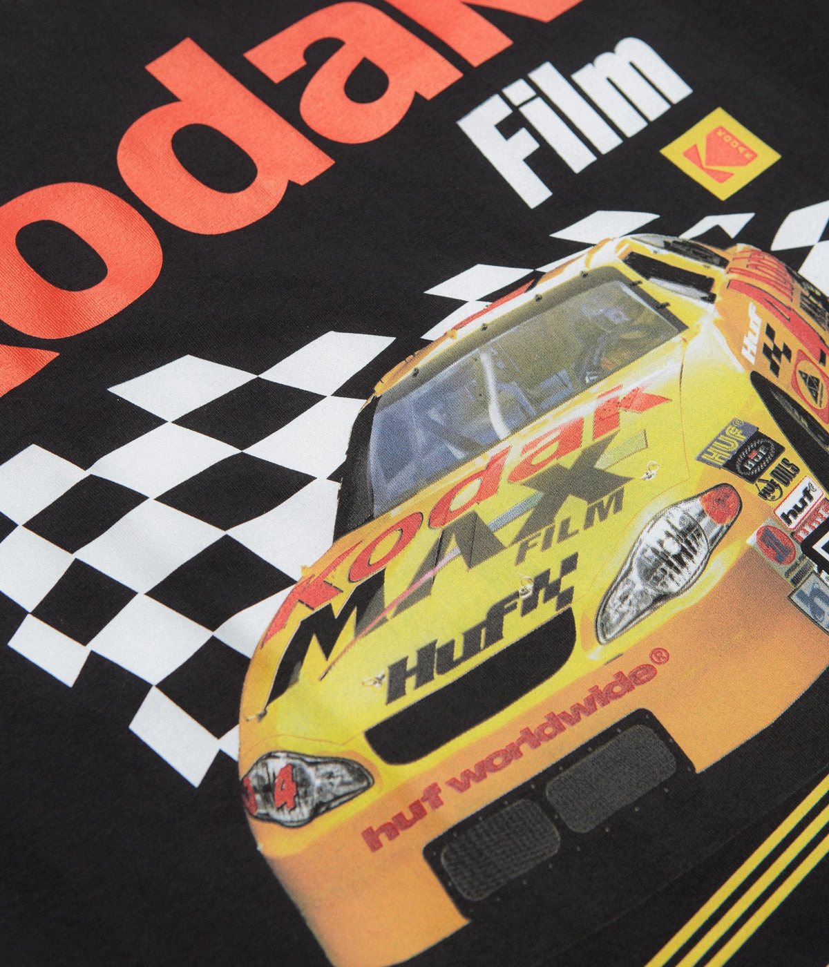 HUF x Kodak Photo Finish T-Shirt - Black PreShrunkCotton Classic Layer