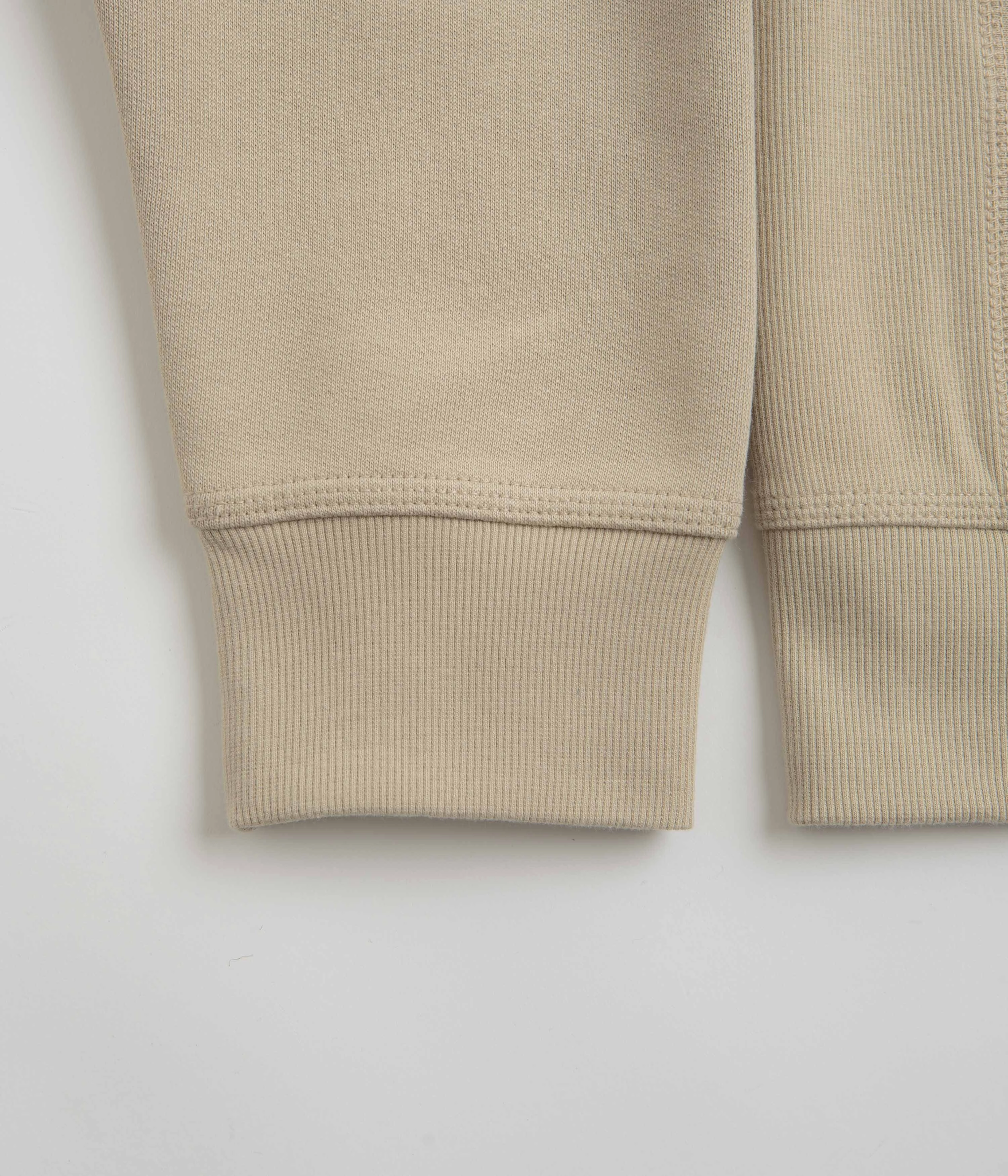Carhartt Half Zip American Script Sweatshirt - Fleur De Sel Cozy Warmth Chilly Knit