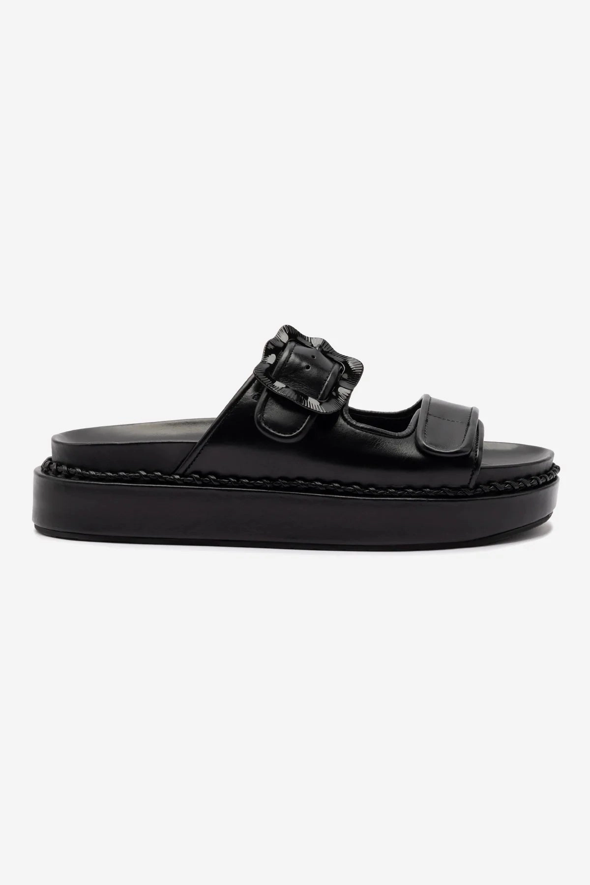 Maui Slide In Black Leather Wind Guard Hope Glow