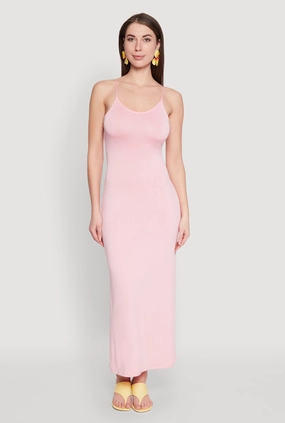 Scoop Neck Cami Maxi Dress Flowy casual dress Feminine Charm