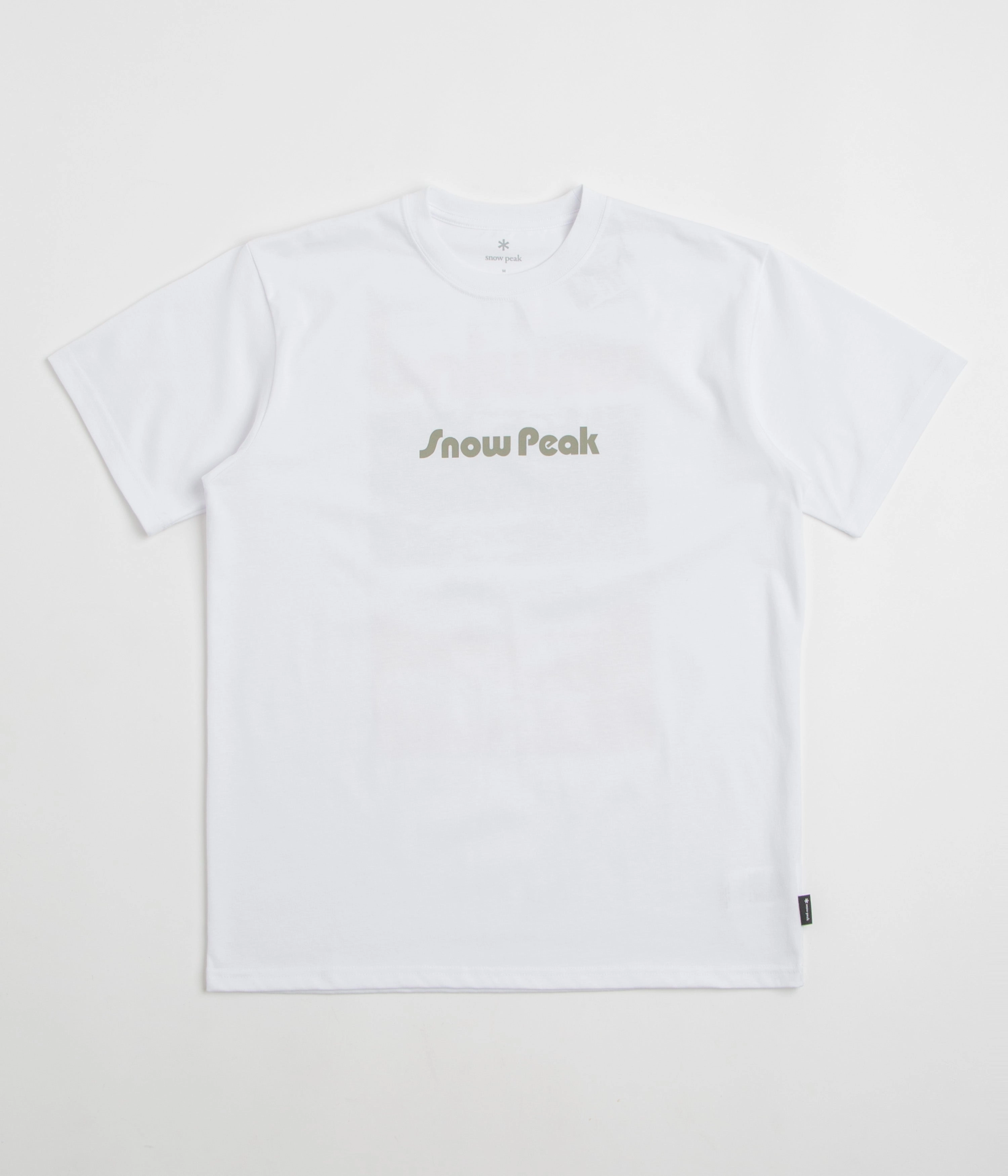 Flexible Weave Classic Outfit Snow Peak Unwind T-Shirt - White