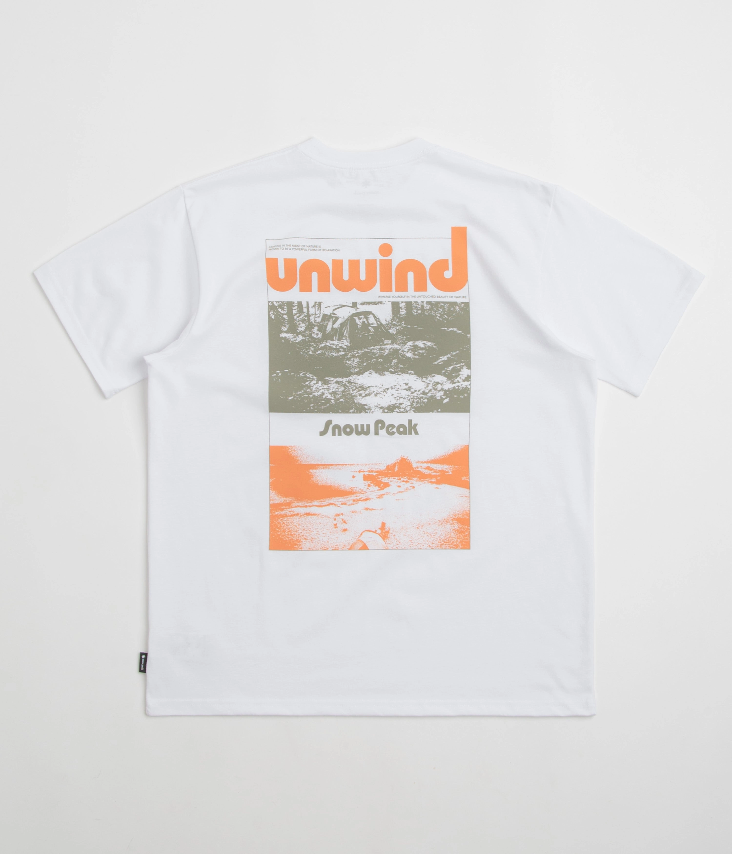 Snow Peak Unwind T-Shirt - White Glossy Look
