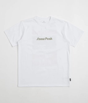 Flexible Weave Classic Outfit Snow Peak Unwind T-Shirt - White