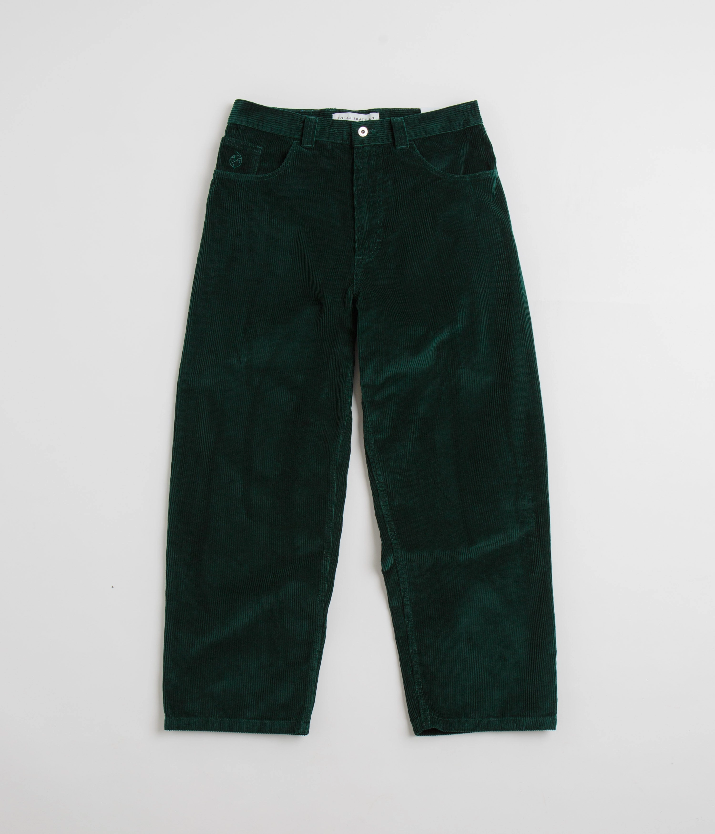 Polar Big Boy Cord Pants - Dark Emerald Modern Relaxed Warm design