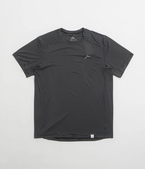 Fashion Essential Cayl Stripe Logo T-Shirt - Black