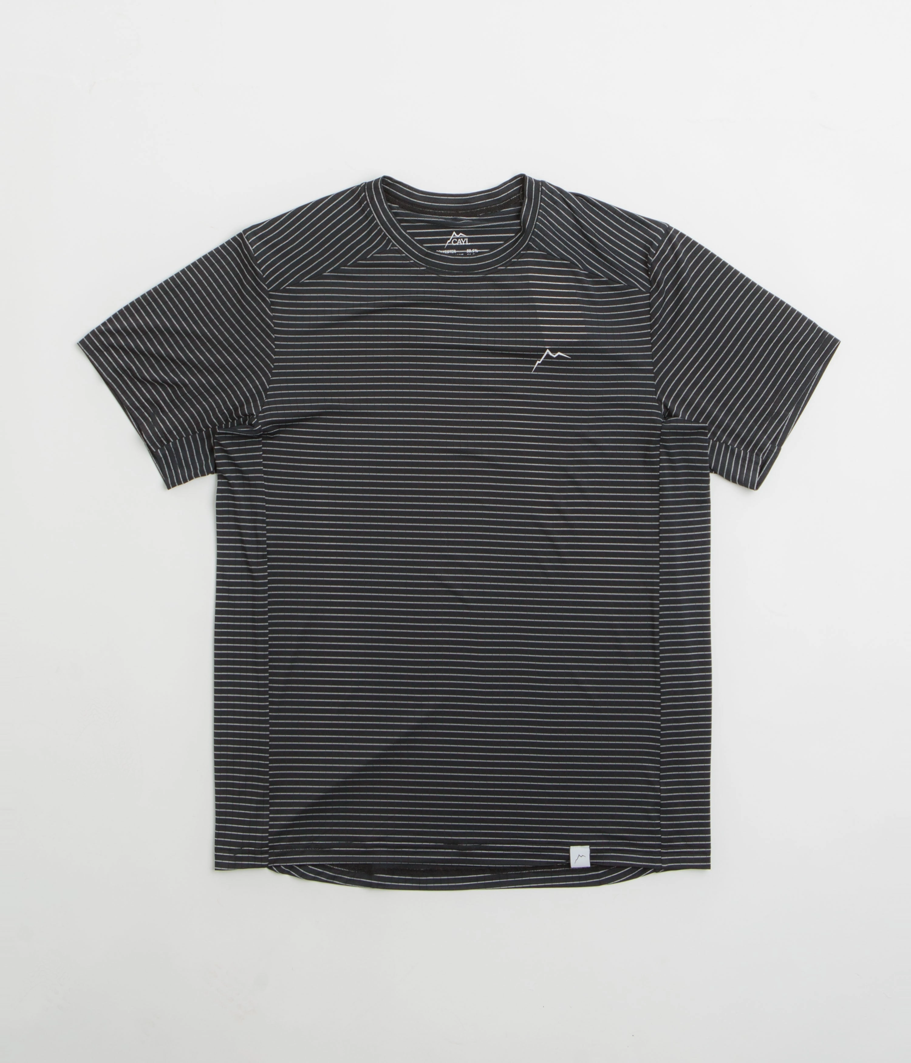 Fashion Essential Cayl Stripe Logo T-Shirt - Black