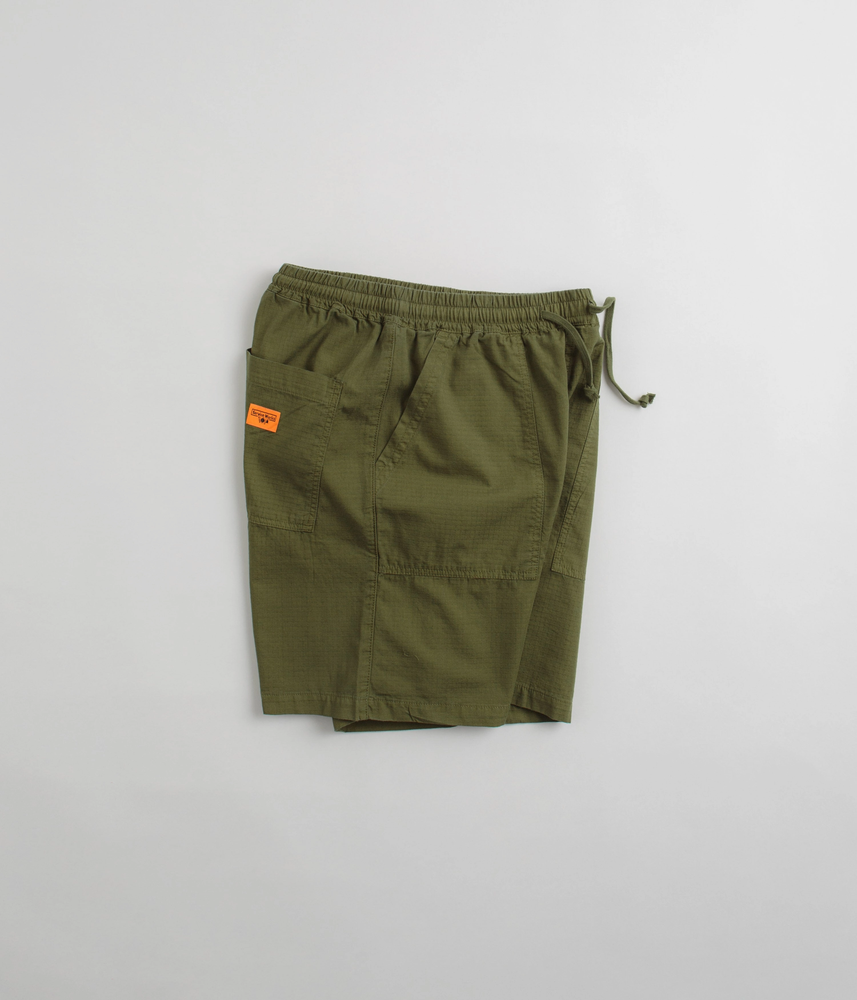 Service Works Ripstop Chef Shorts - Pesto Comfortable Movement