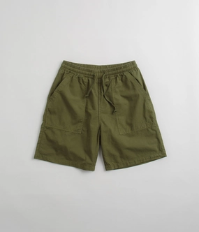 Active Life Stretchable Service Works Ripstop Chef Shorts - Pesto