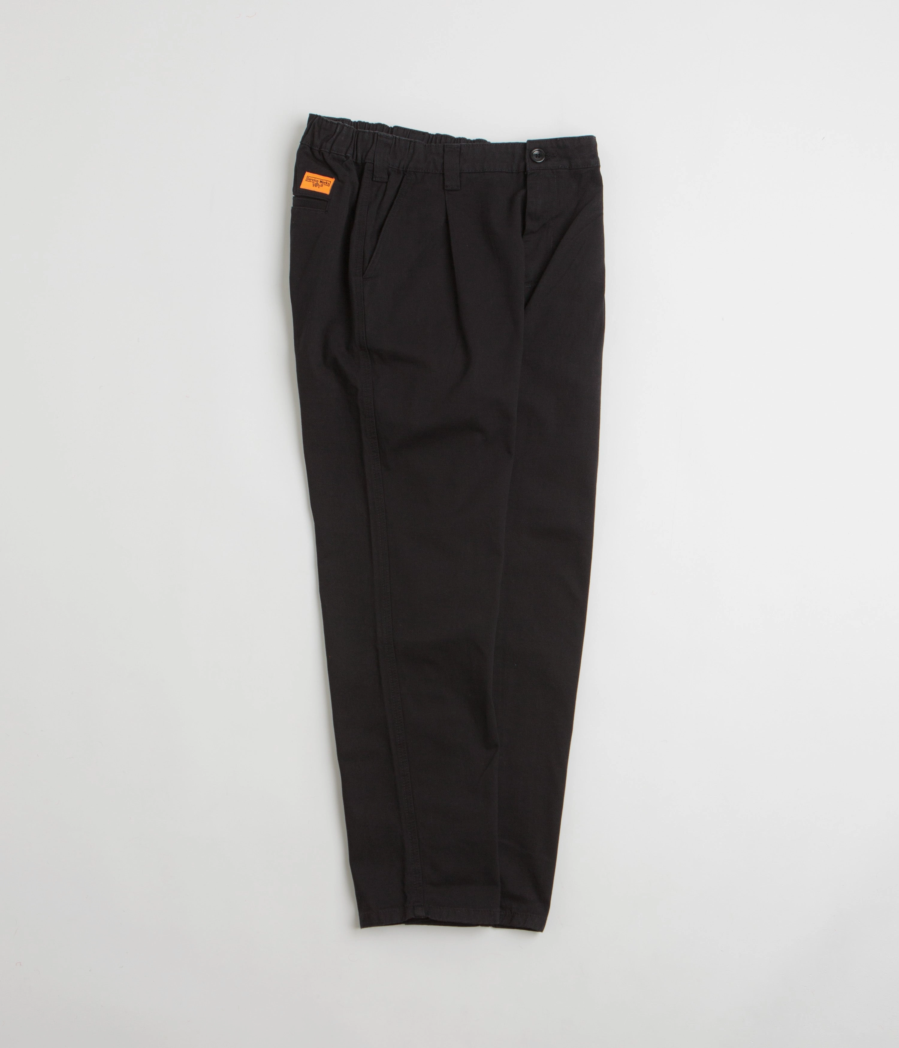 Service Works Drill Waiter Pants - Black Street Comfort