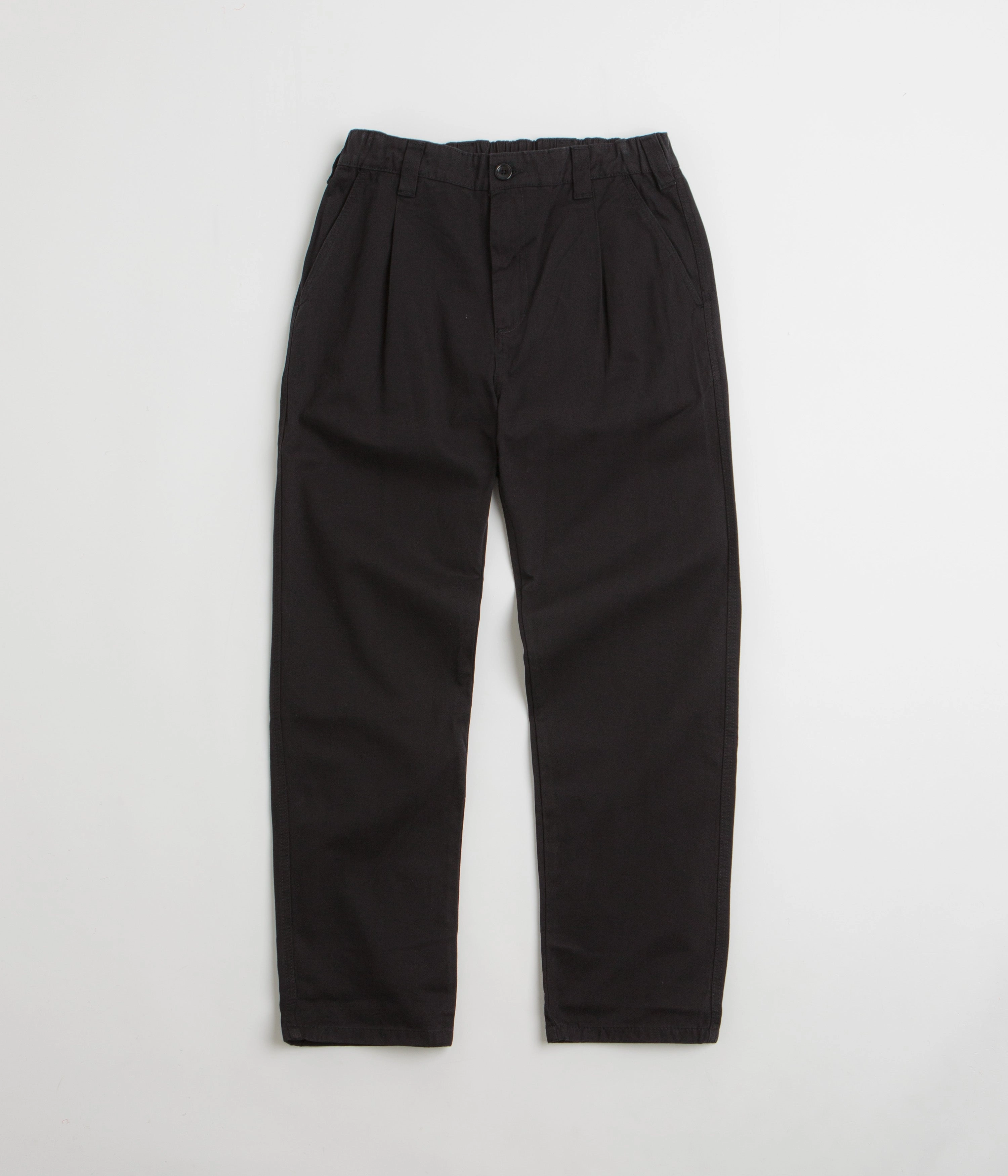 Service Works Drill Waiter Pants - Black Button front Breathable fabric