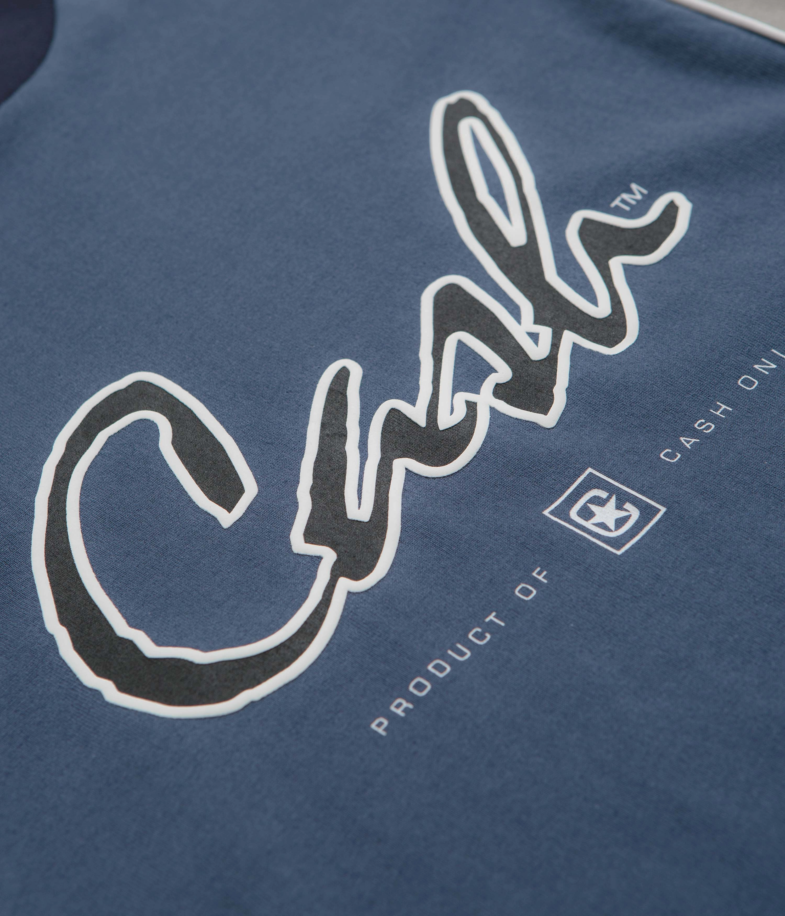 Simple and Relaxed Cash Only Pier T-Shirt - Denim