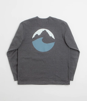 All Day Comfort Fit Patagonia Applied Imagination Wildrise Crewneck Sweatshirt - Ink Black