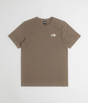 The North Face Simple Dome T-Shirt - Mocha Brown hypoallergenic
