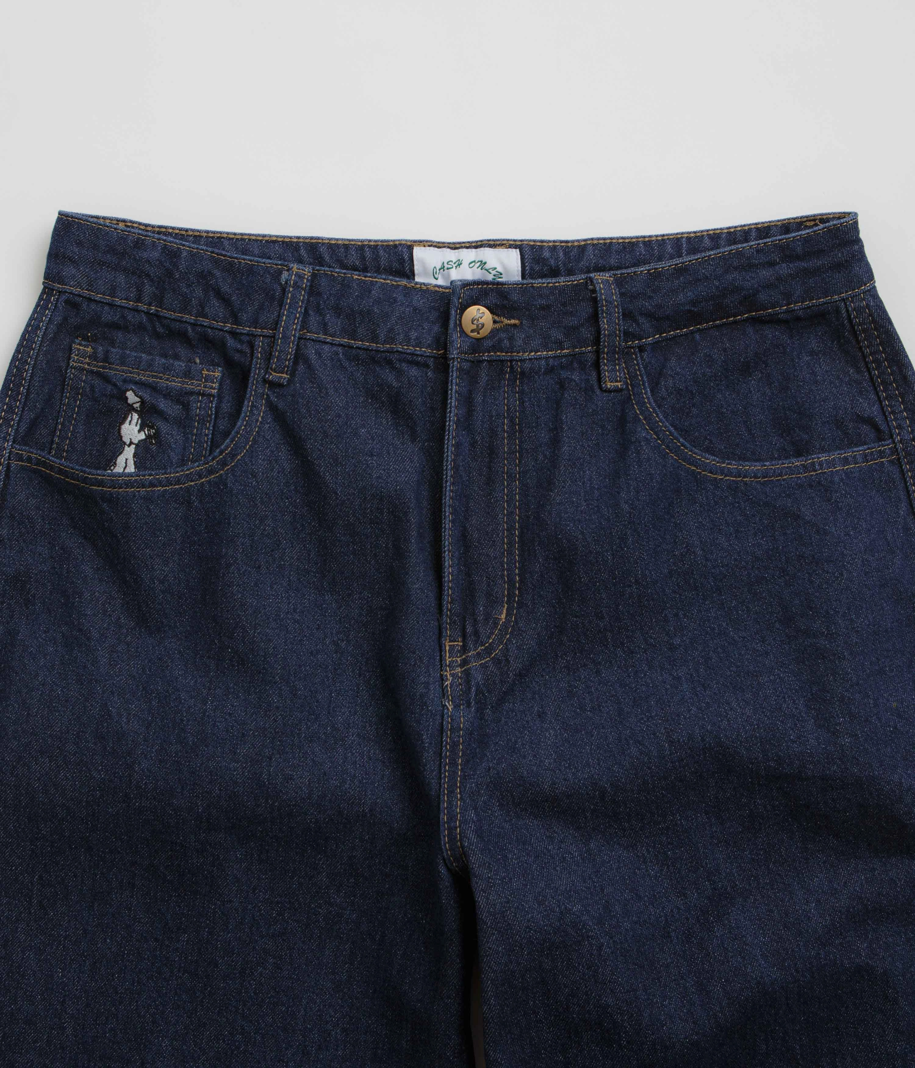 Sleek Waist FunctionalZipper Cash Only Aleka Jeans - Raw Indigo