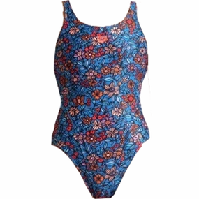 Youth Micro Floral Tech Back One Piece stain resistant coating
