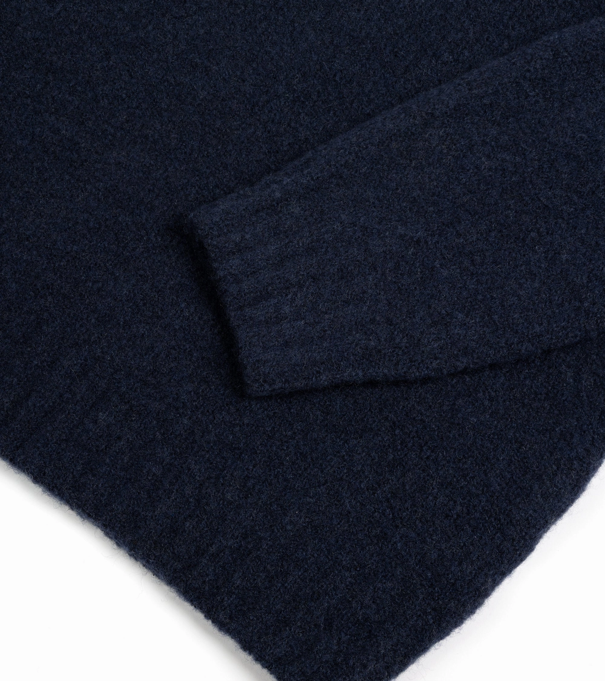 Simple Top Smart Layering Fedeli Basket Wool Cashmere Mix Long Sleeve Knit Polo Shirt: Storm